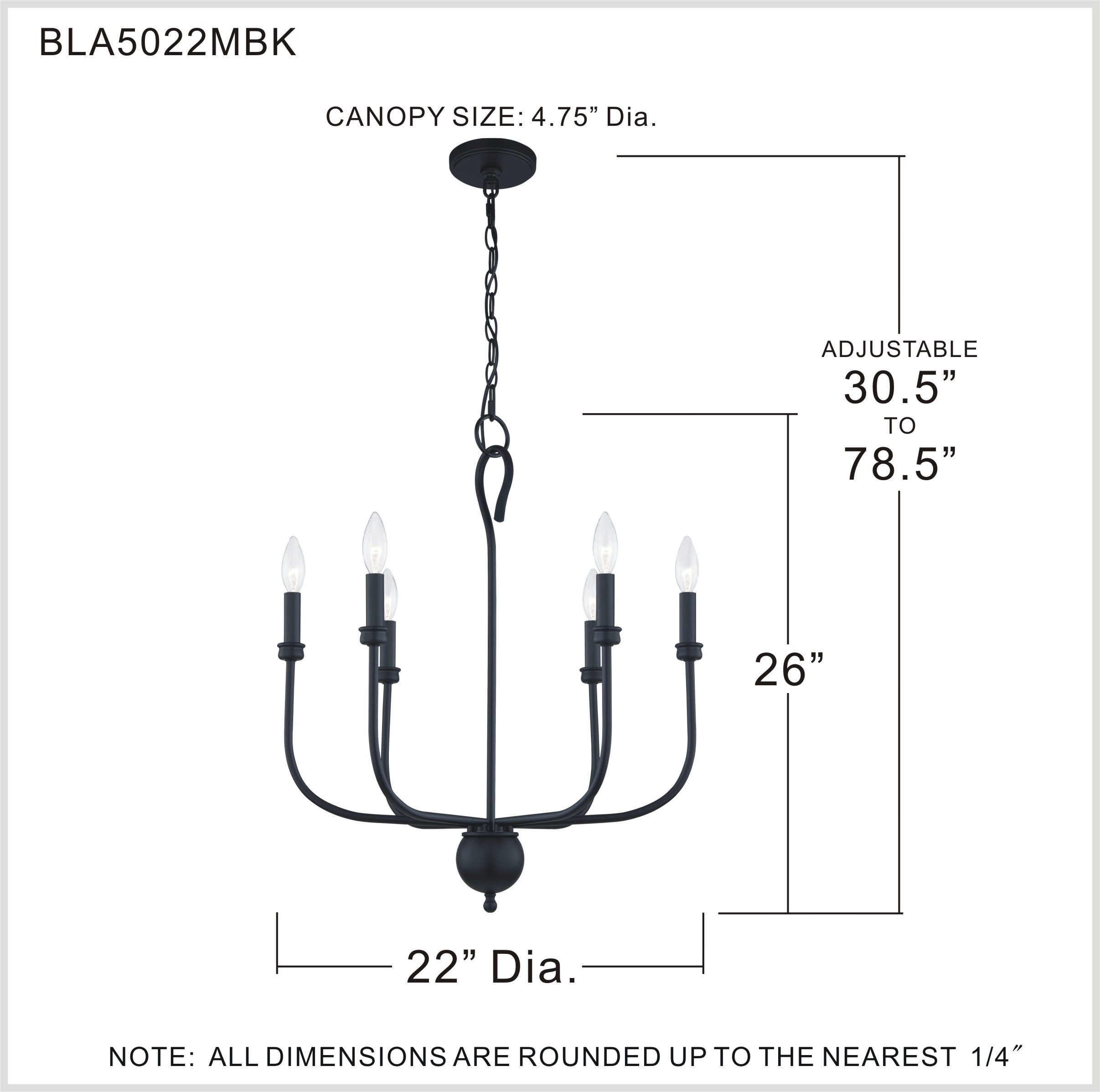 Quoizel BLA5022MBK b090015 - View #5