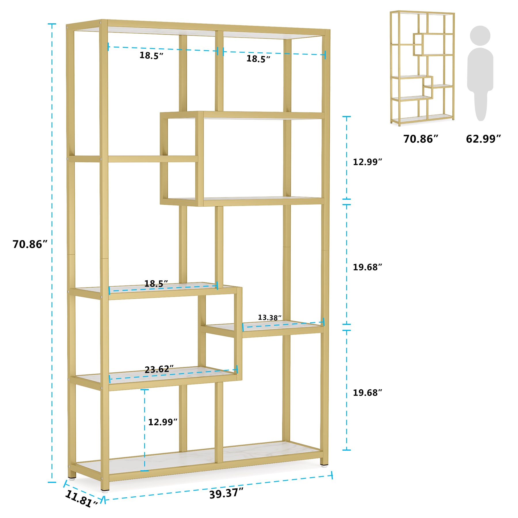 Tribesigns HOGA-F1615 bookcases - View #8
