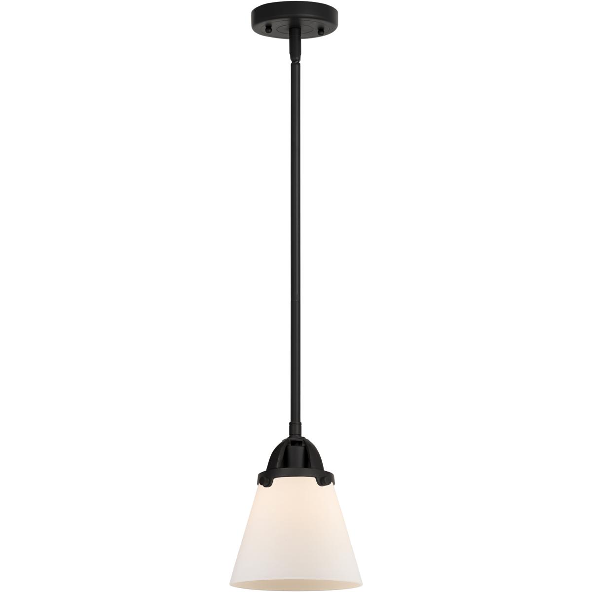 Innovations Lighting -  288-1S-BK-G61 Nouveau 2 Cone Mini Pendant Matte Black