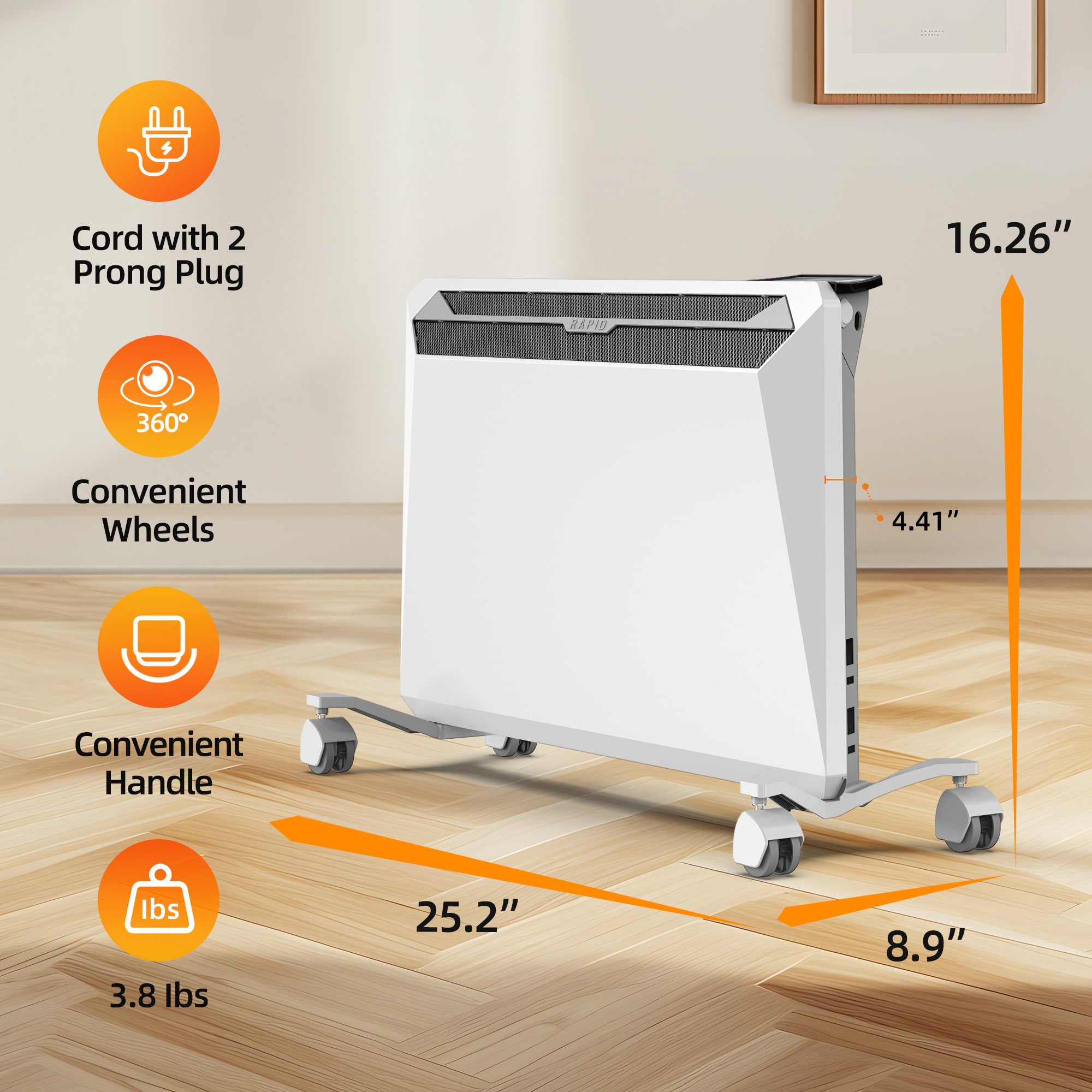 EdenDirect NLCD041926 Portable-Electric-Heat - View #7