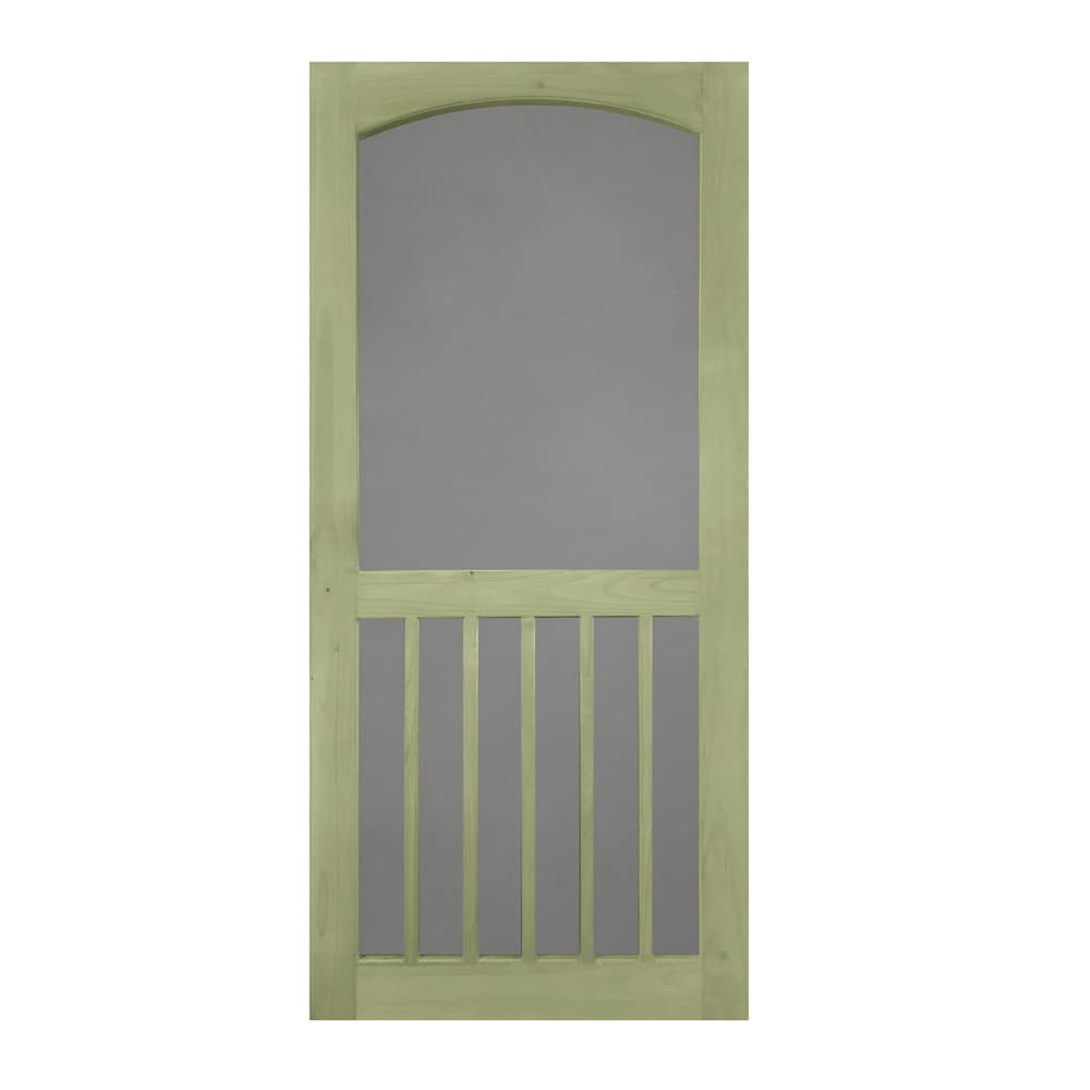 Screen Tight WBRKGNPT32HDWR Natural Wood Hinged Single Screen door