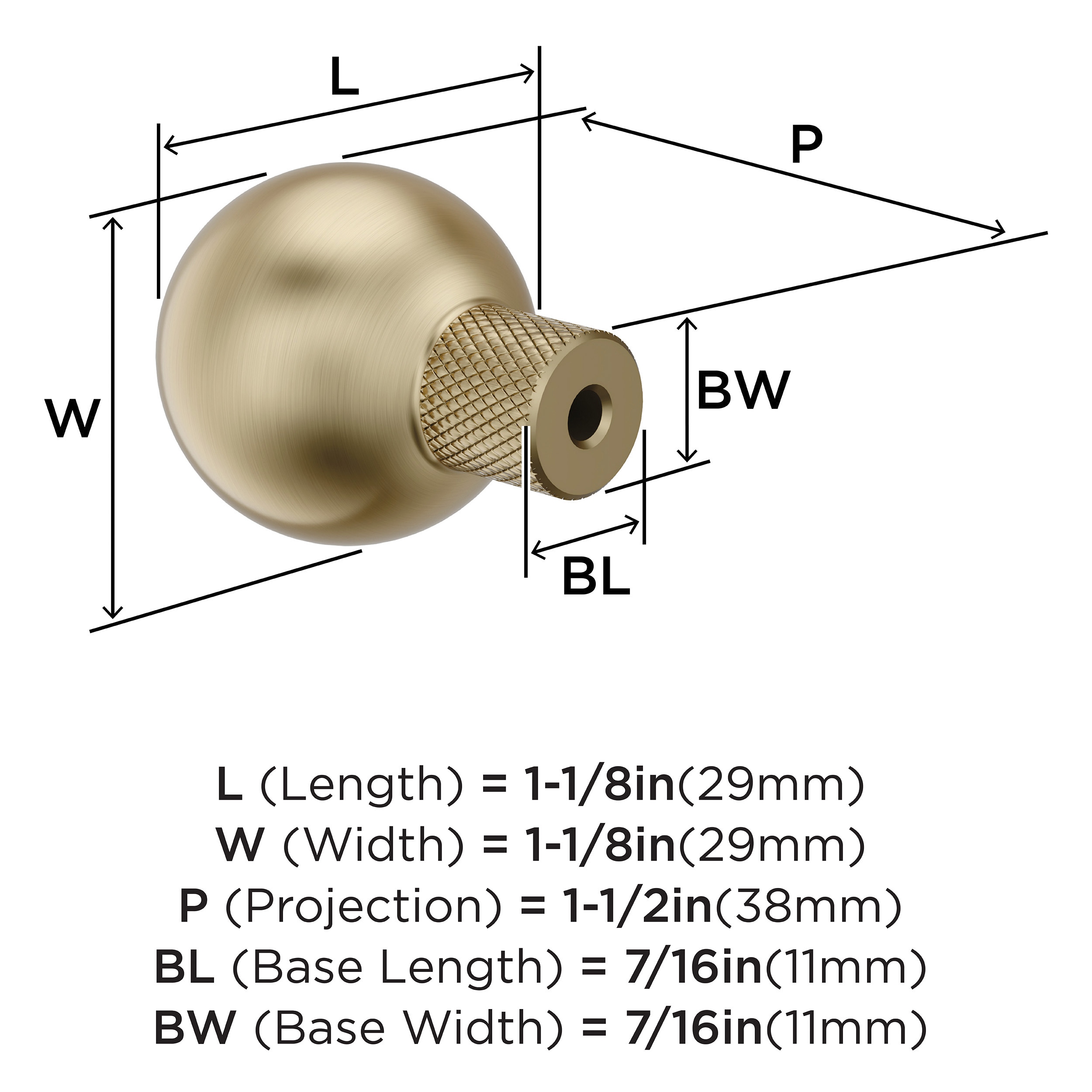 Amerock BP37680BBZ Cabinet-Knobs - View #4