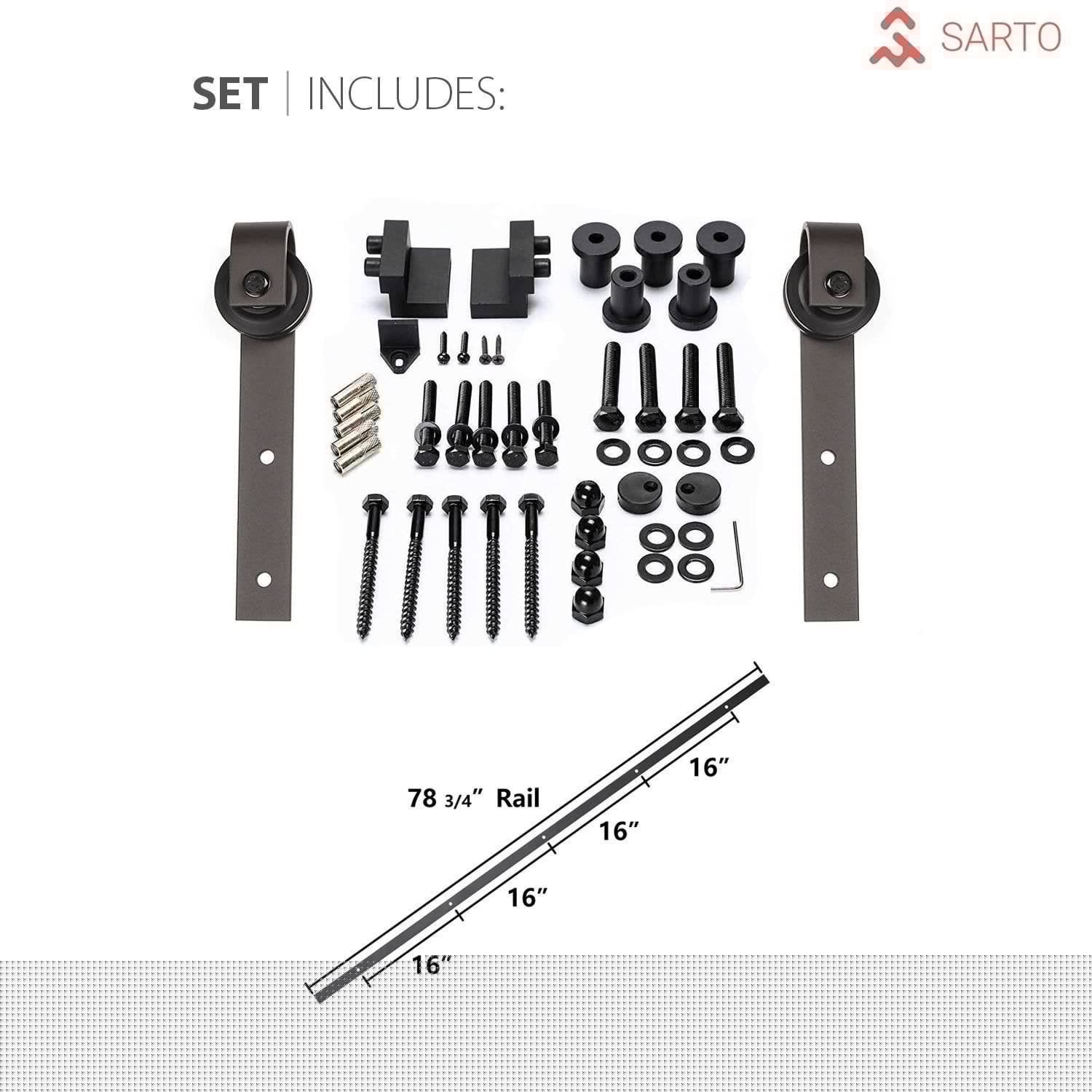 SARTODOORS PL2102BDBHA2496 Barn-Doors - View #3