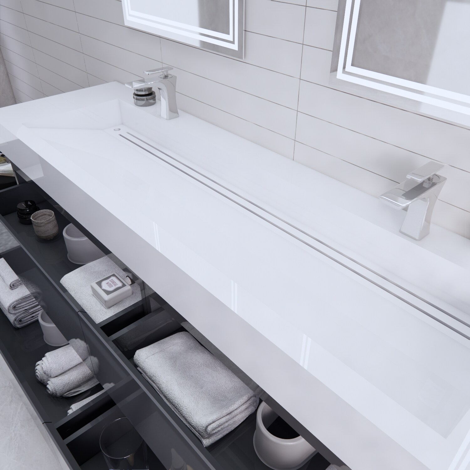 BV Better Vanity BTB-72D-GR Bath-Vanity-Combo - View #8