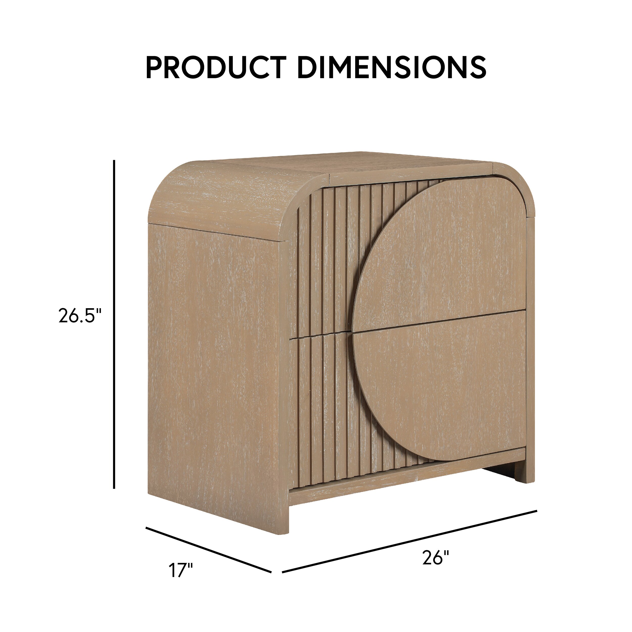 Natural Solid Wood Queen Bedroom Set with Geometric Details