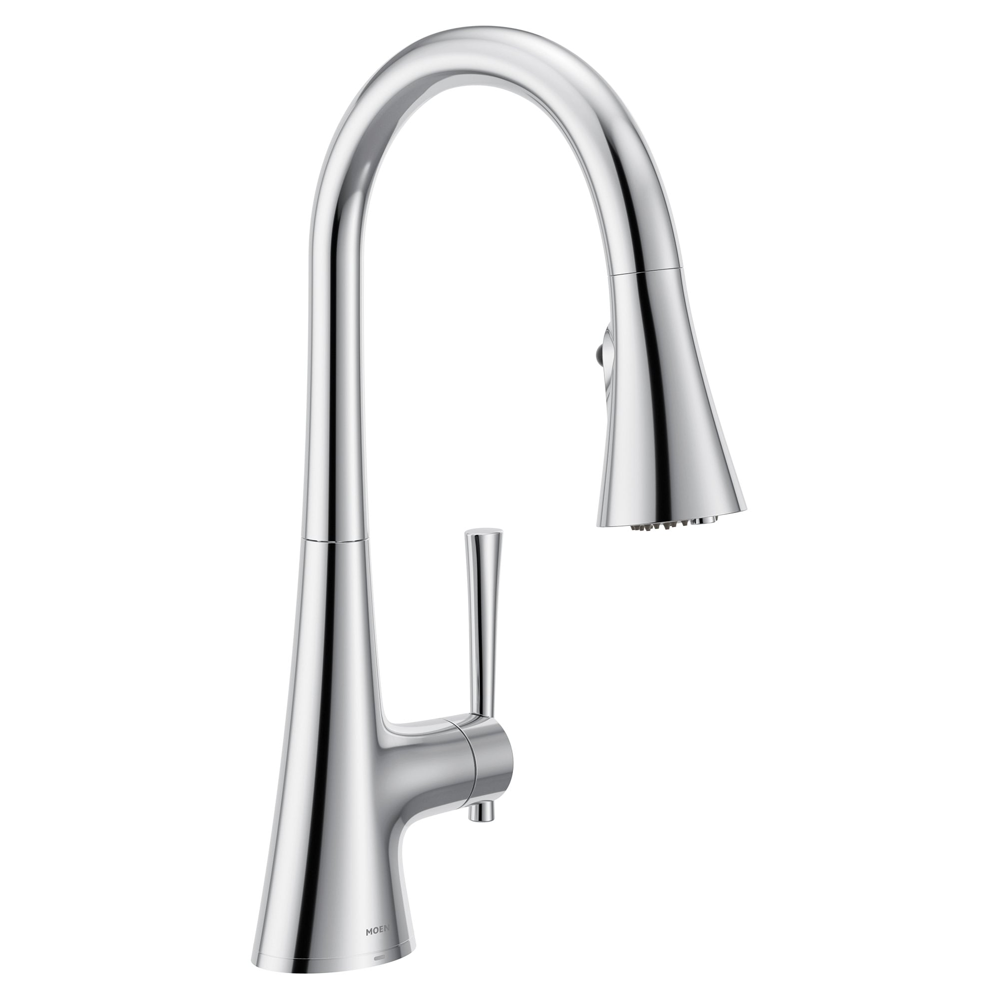Moen F9126 Kurv Chrome Single Handle Deck-mount Pull-down Kitchen Faucet with Sprayer