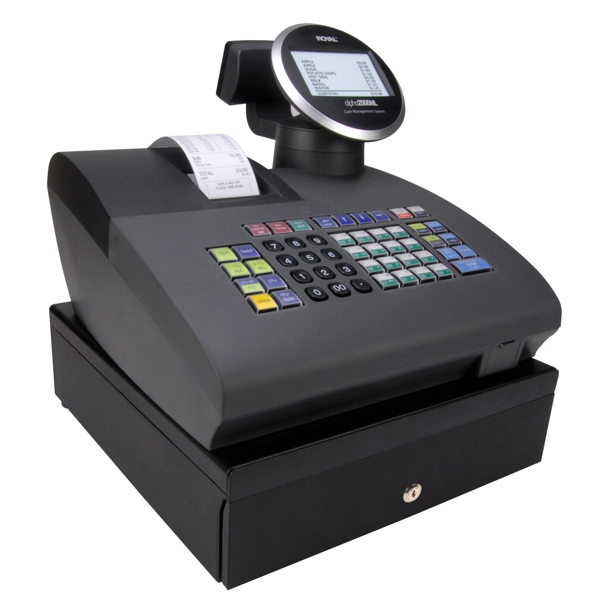 Royal battery deals operated cash register