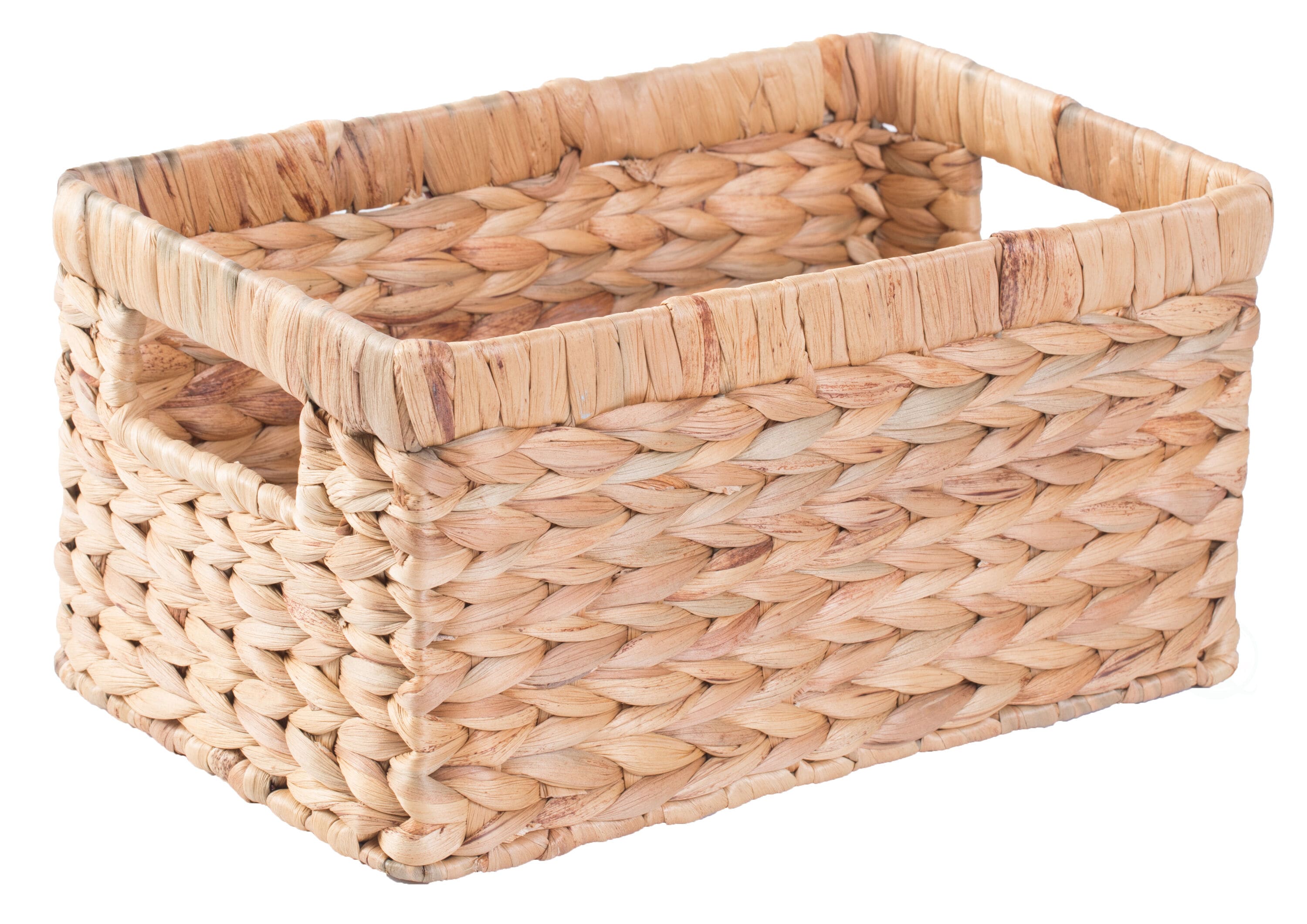 Small Natural Wicker Rectangular Storage Basket