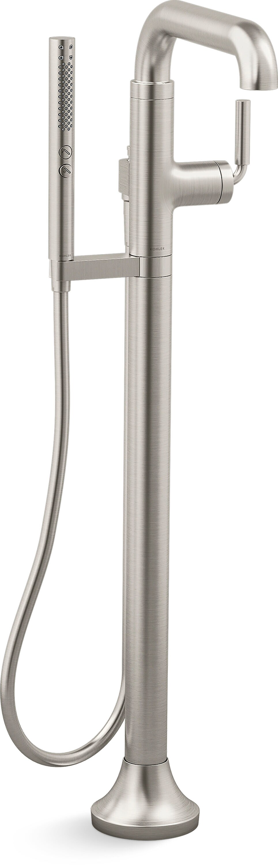 Tone Brushed Nickel Freestanding Tub Faucet with Hand Shower