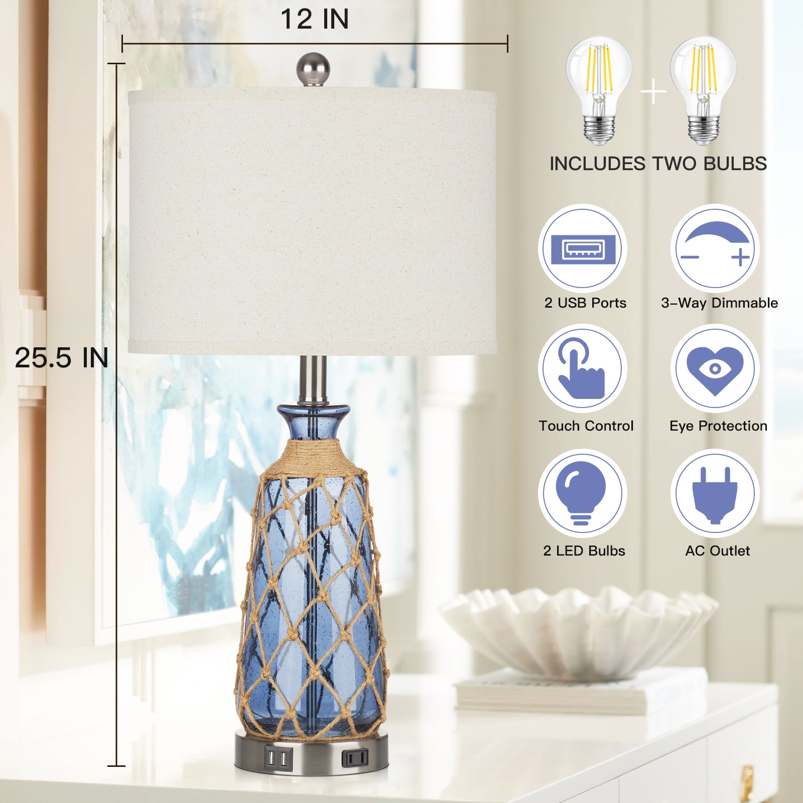 UrFurnishings TD-292 Table-Lamps - View #12