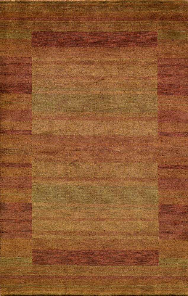 Momeni GRAMEGM-15RST3656 Gramercy 3 X 5 (ft) Wool Rust Stripe Area Rug