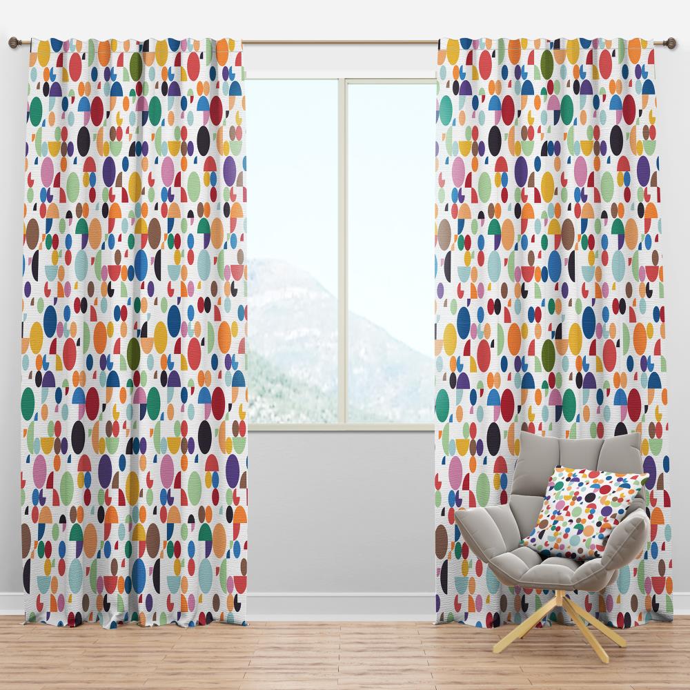 Designart CTN18788-52-63 63-Inches White Room darkening Thermal lined Rod pocket Single curtain panel
