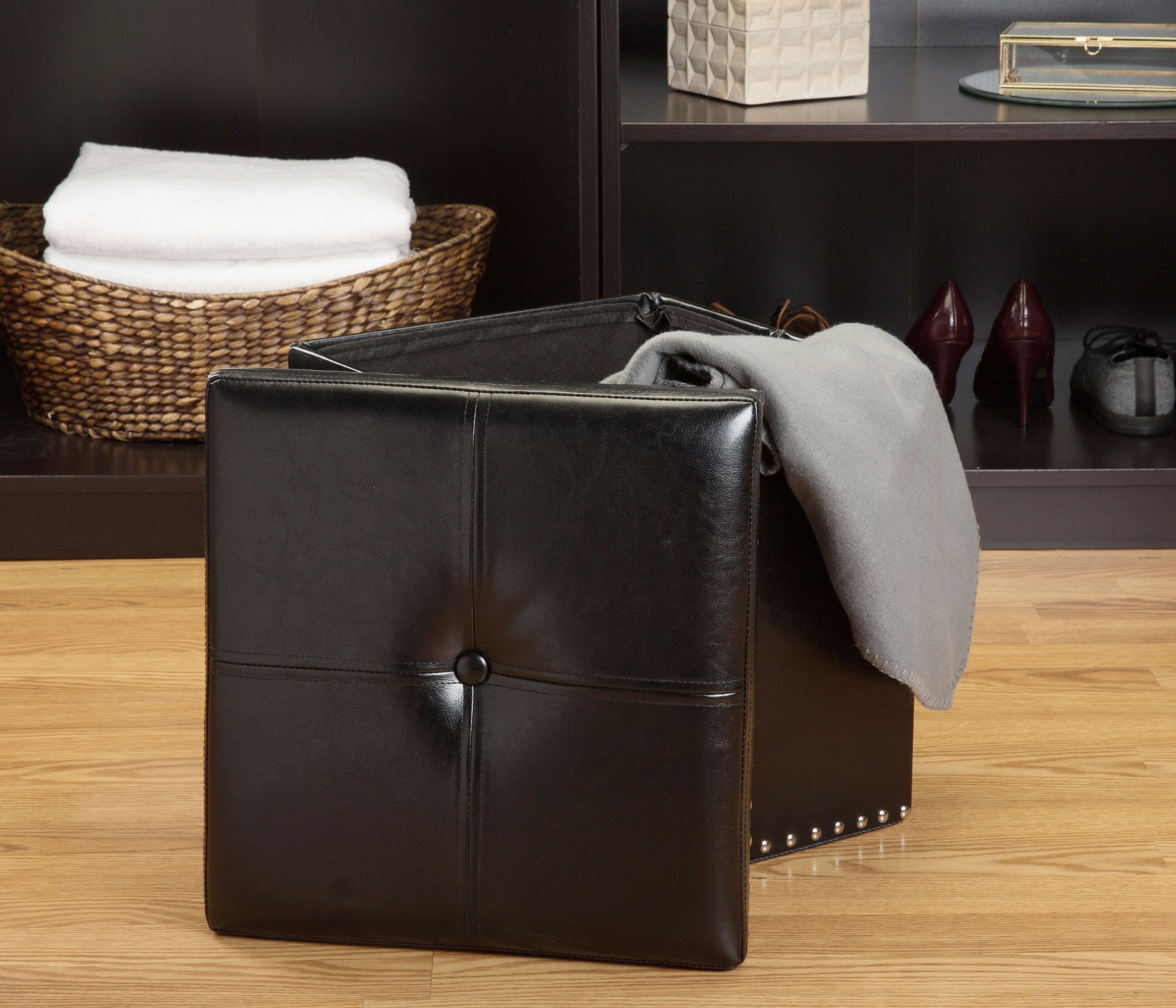 Simplify F-0668-BLACK Indoor-Ottomans - View #6