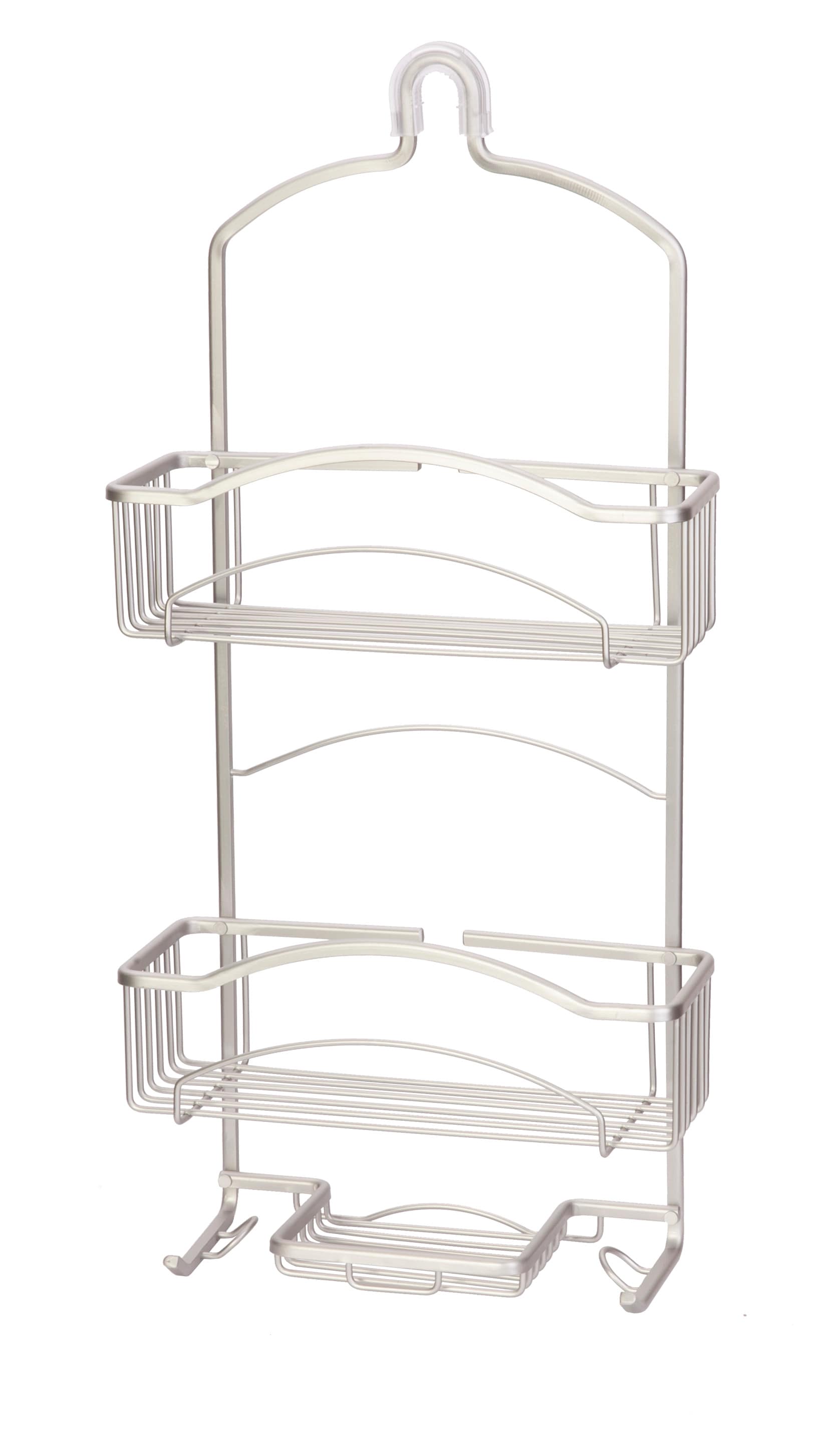 Style Selections Soft Silver Aluminum 2-Shelf Hanging Shower Caddy