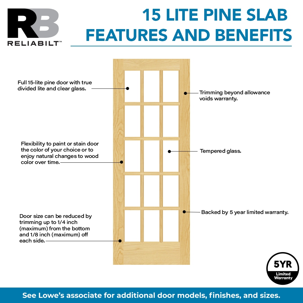 RELIABILT RAD 627-30 Slab-Doors - View #4