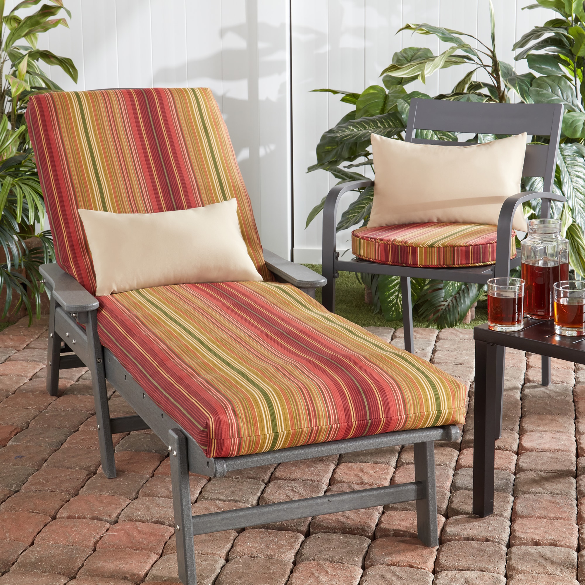 Greendale Home Fashions OP1150S2-KINNABARI Patio-Furniture-Cushions - View #6