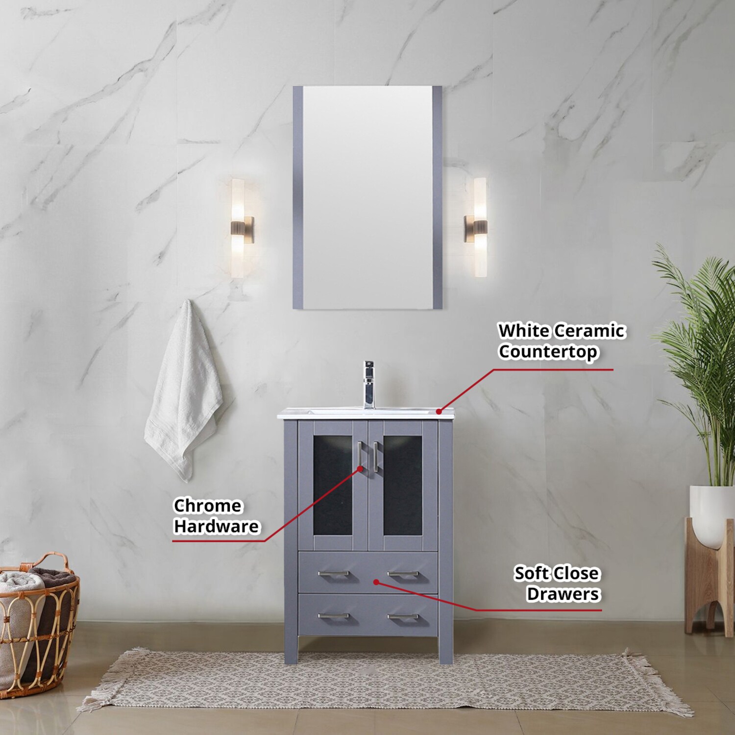 Lexora LV341824SBESM22F Bath-Vanity-Combo - View #5