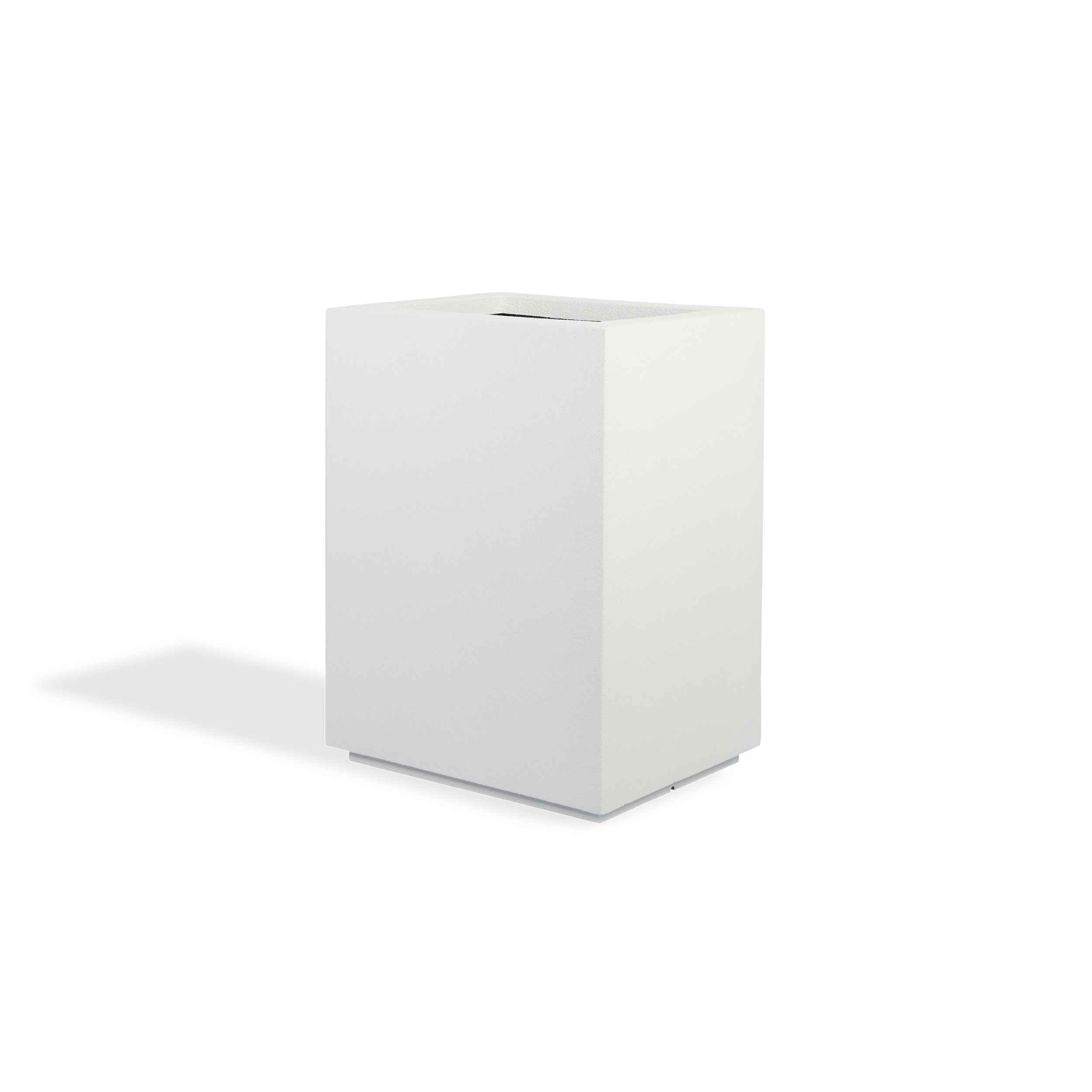 PolyStone Planters 5001 Rectangle 18.0-Inches W Extra Large White Mixed/Composite Contemporary/Modern Outdoor Planter with Drainage Holes