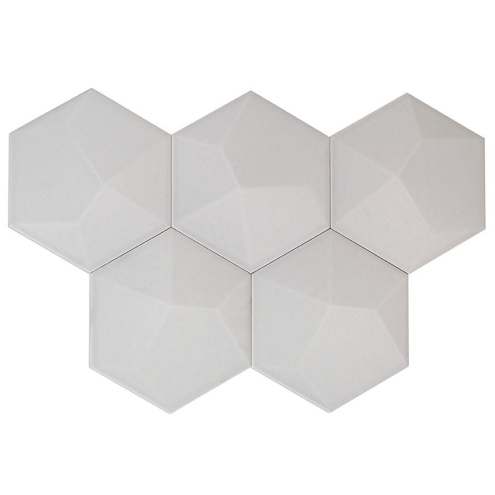  EXT3RD103652 David Pearl Gray 3-in x 6-in Matte Ceramic Wall Tile Sample