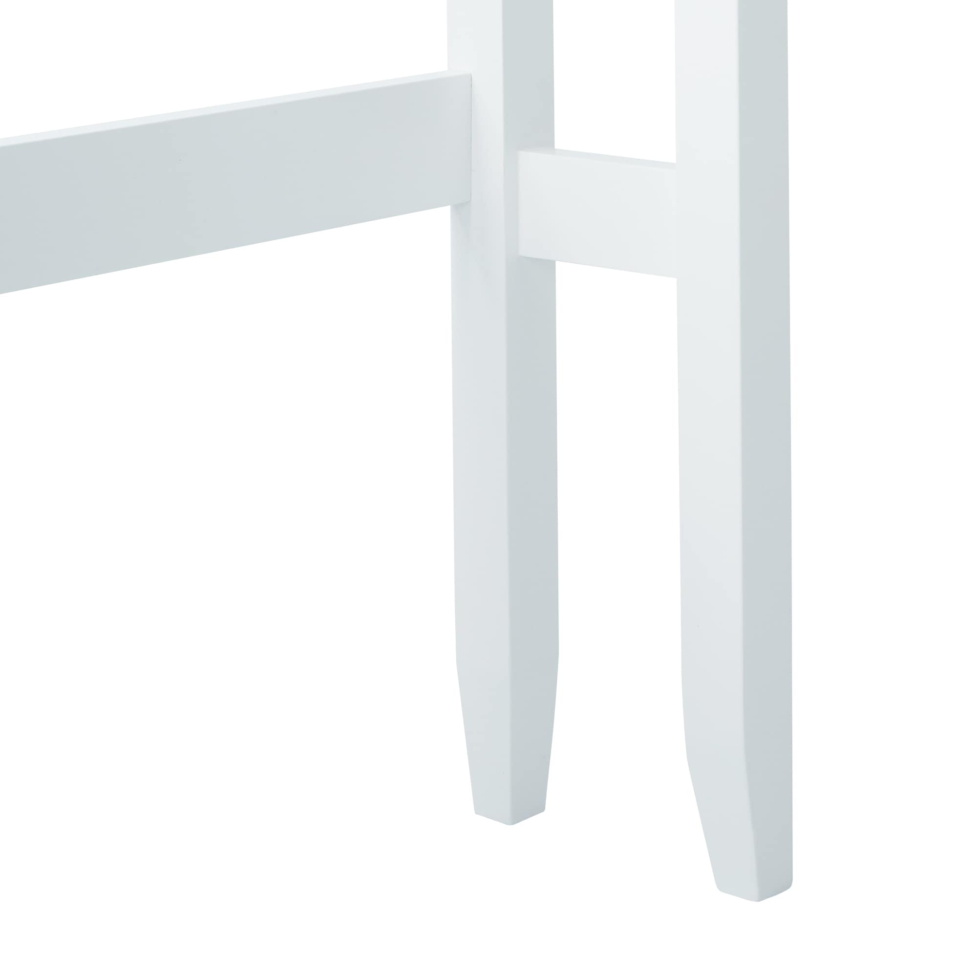 White Wooden Over-the-Toilet Cabinet with Adjustable Shelves