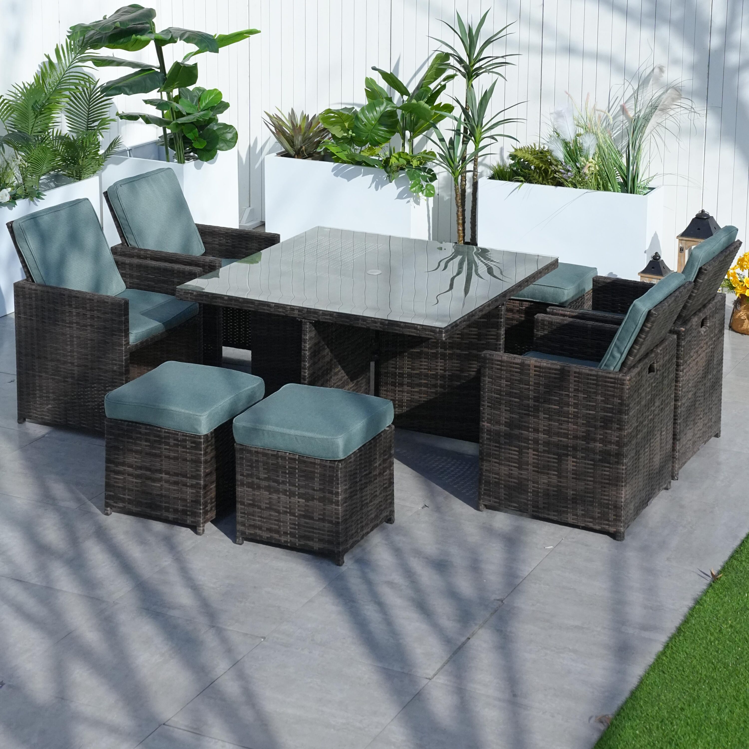 Direct Wicker DWD-3234BR-CE Patio-Dining-Sets - View #2