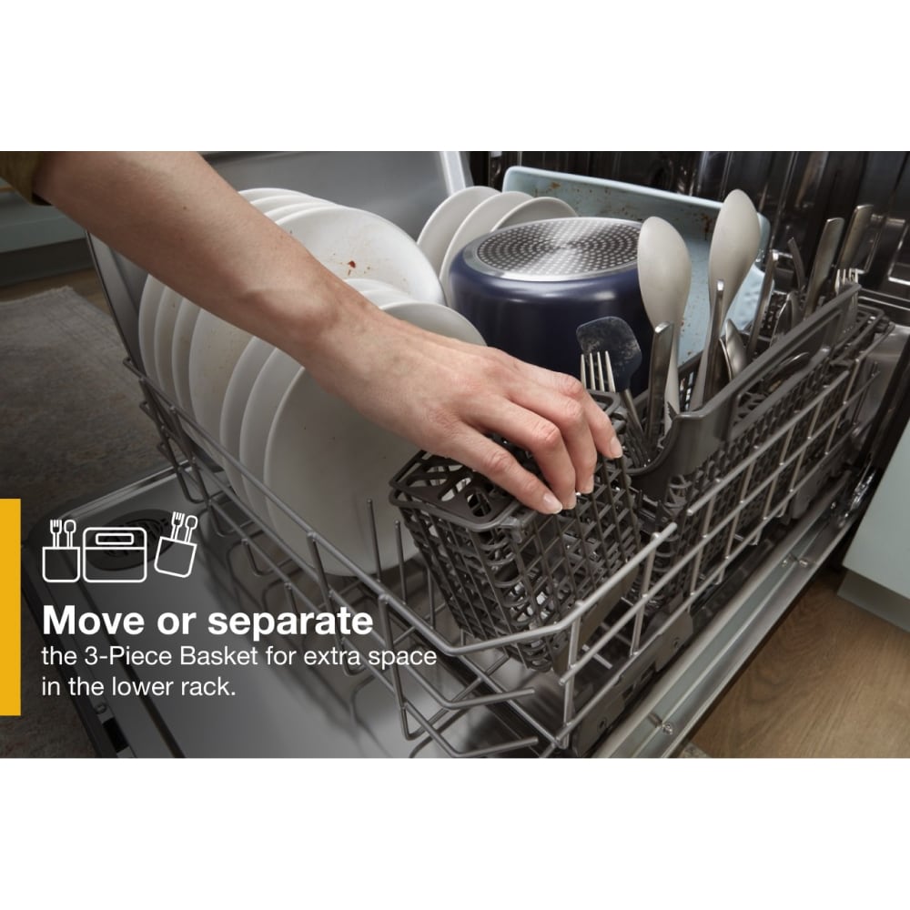 Whirlpool Top Control 24-in Built-In Dishwasher With Third Rack 
