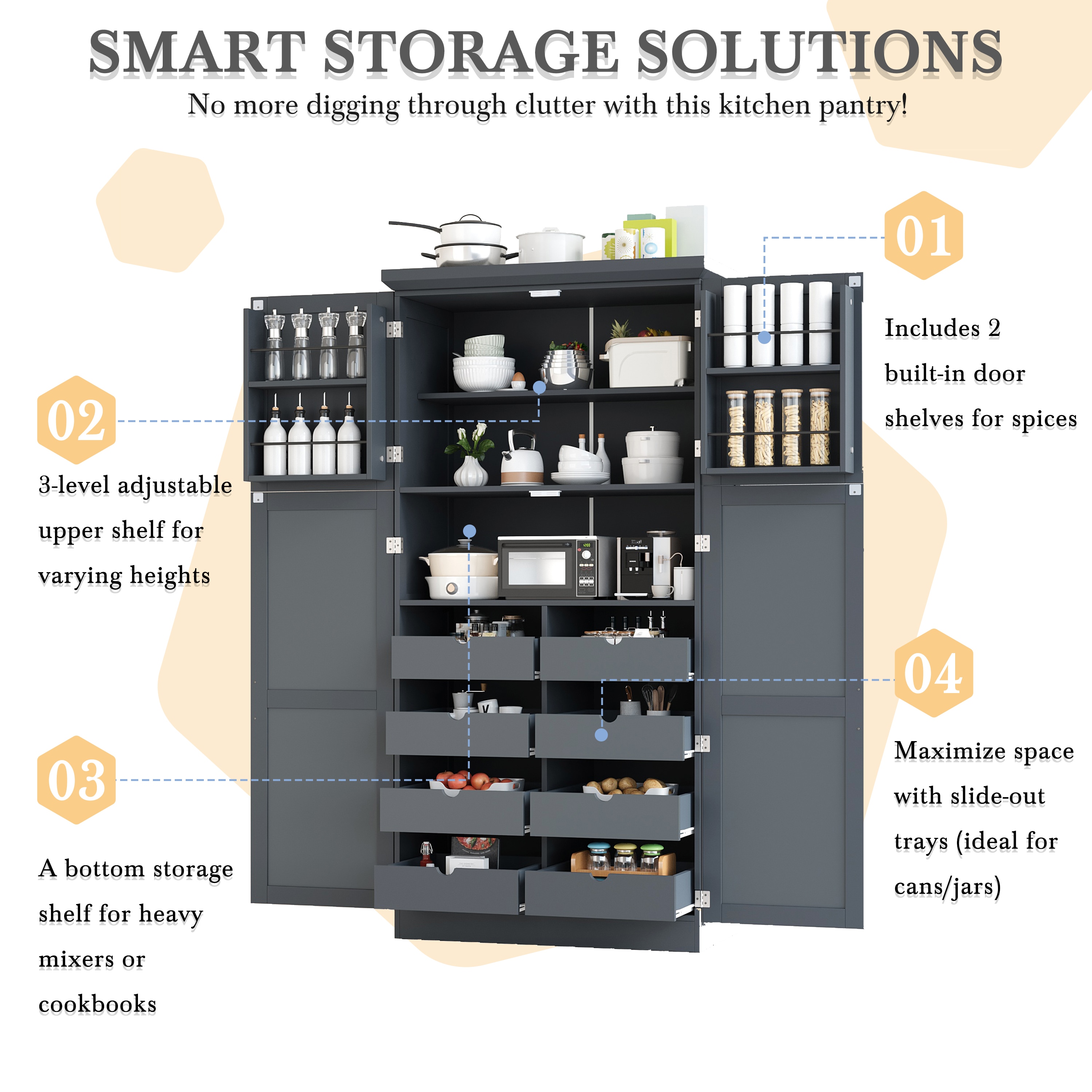 ModernLuxe L3P-N717P311827E Dining-Kitchen-Storarge - View #3