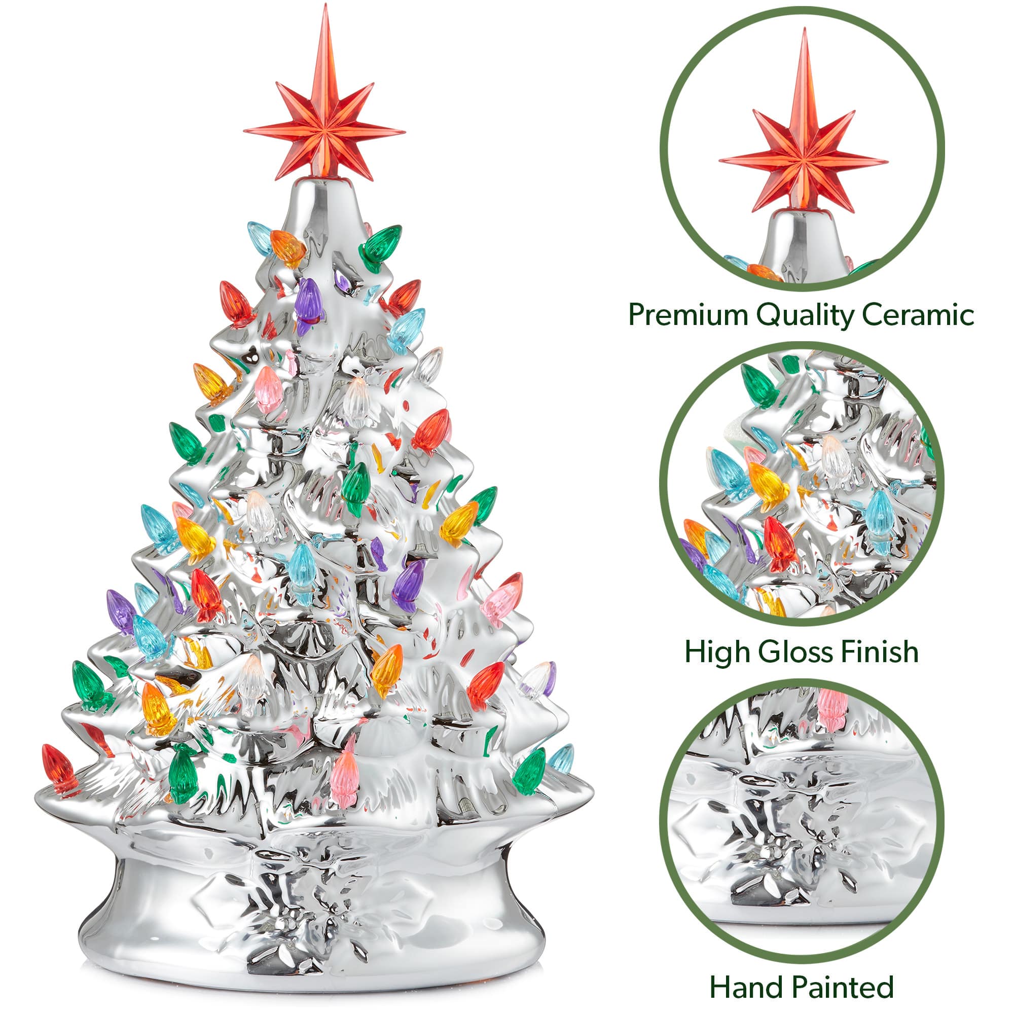 Casafield SZN-TR-975-SLV Artificial-Christmas-Trees - View #5