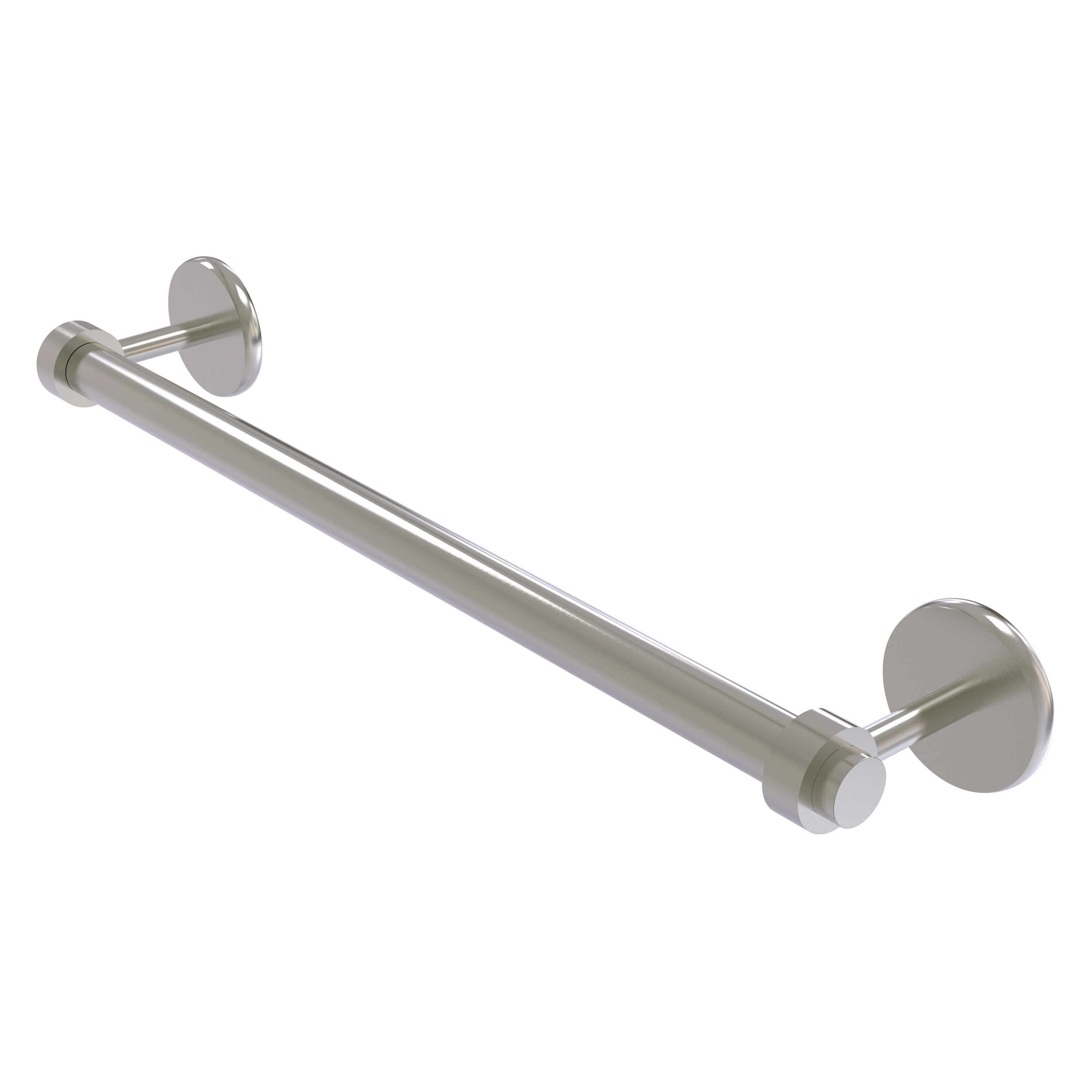 Allied Brass 7251/18-SN Satellite Orbit Two 18-in Satin Nickel Wall mount Single Towel Bar