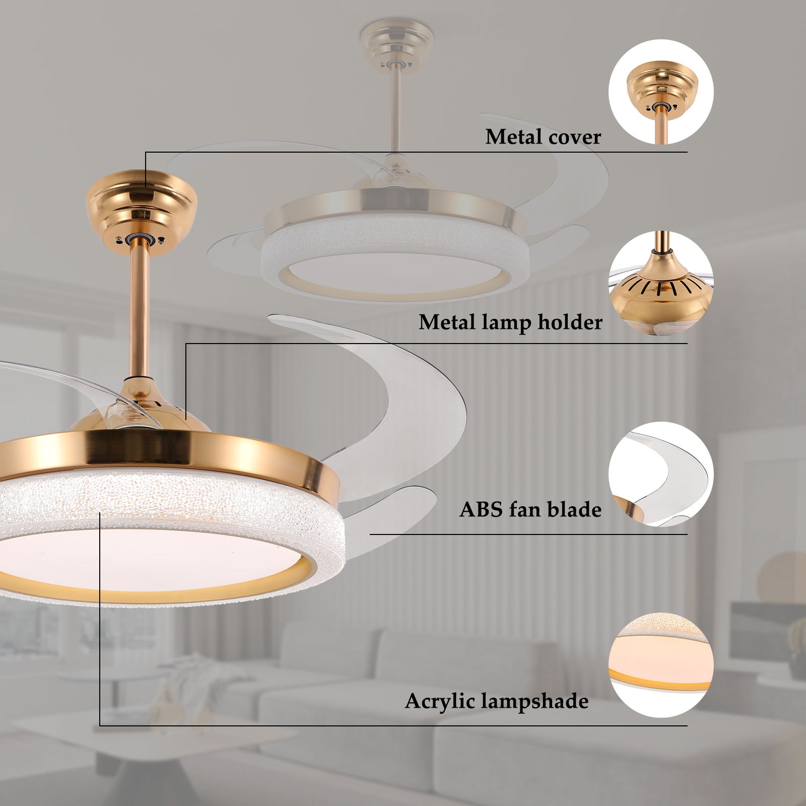Oukaning JZUCOD-018600US Ceiling-Fans - View #10