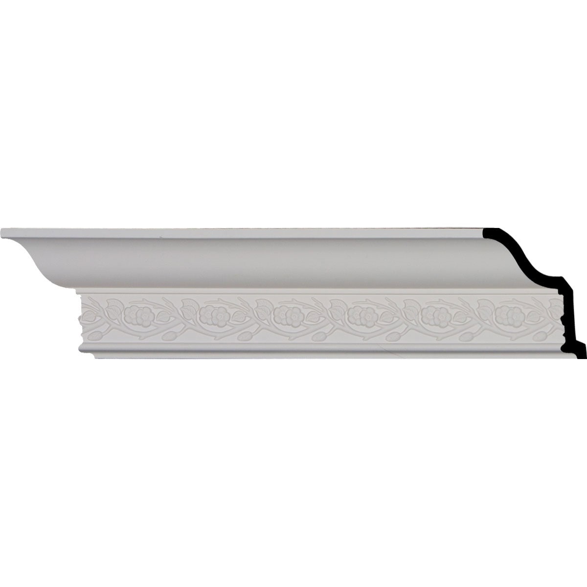 Ekena Millwork MLD03X02X04AG-CASE-2 Augusta 3-7/8-in x 7-ft 10-1/2-in Primed Urethane MLD03X02X04AG-CASE-2 Crown Moulding 2 -Pack