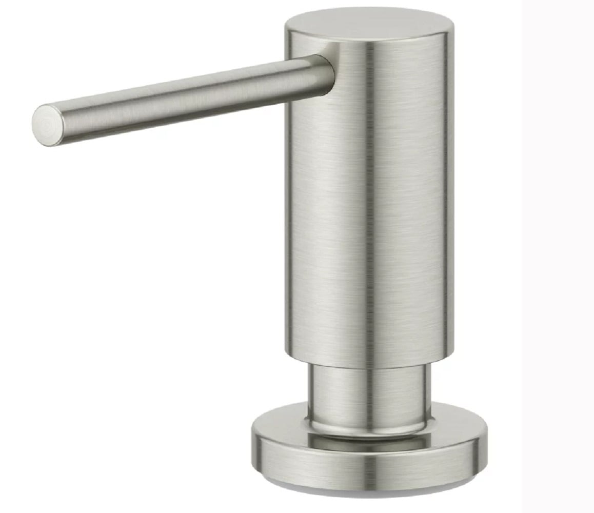 Keeney Satin Stainless 10-oz Capacity Deck-mount Soap and Lotion Dispenser  in the Soap & Lotion Dispensers department at