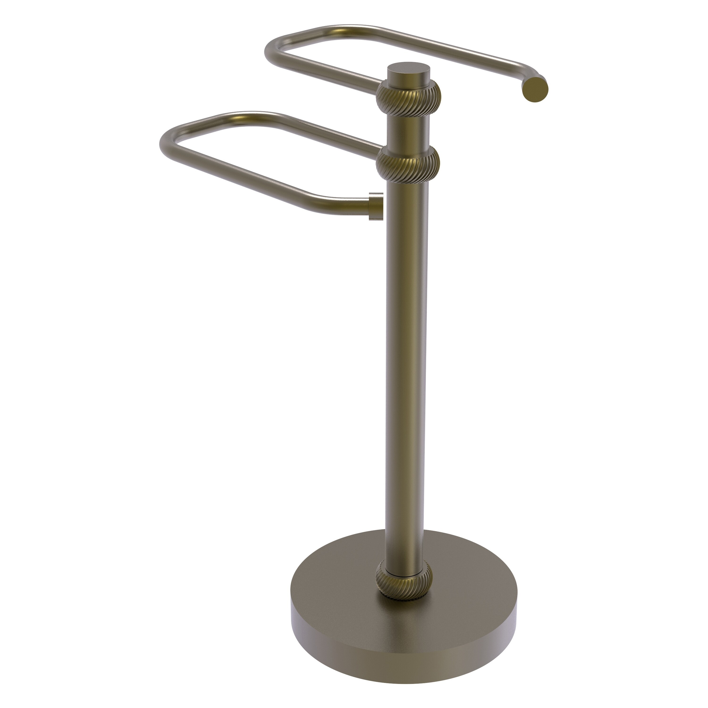 Allied Brass Antique Brass Freestanding Towel Rack