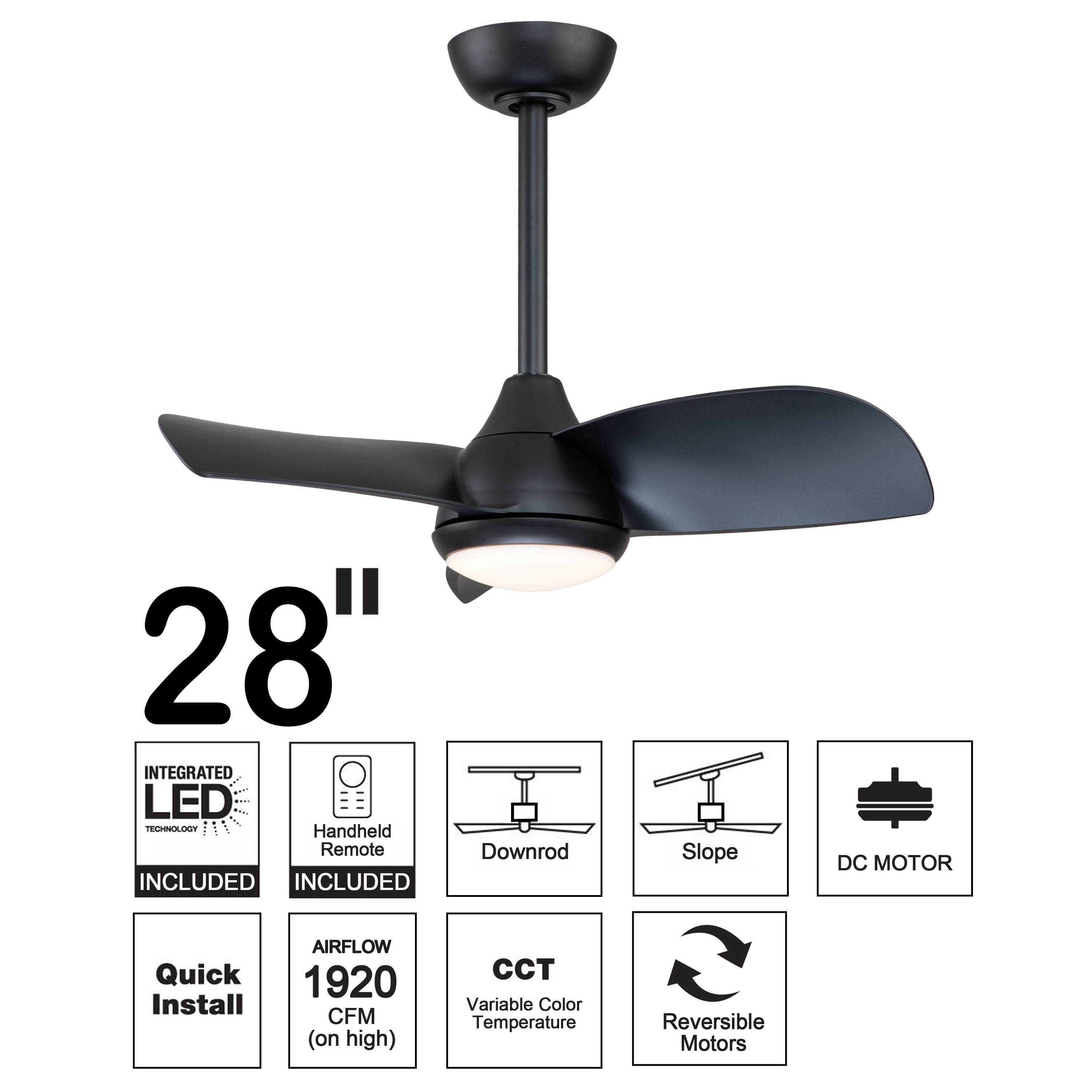 Long Downrod Ceiling Fan Malaysia | Shelly Lighting