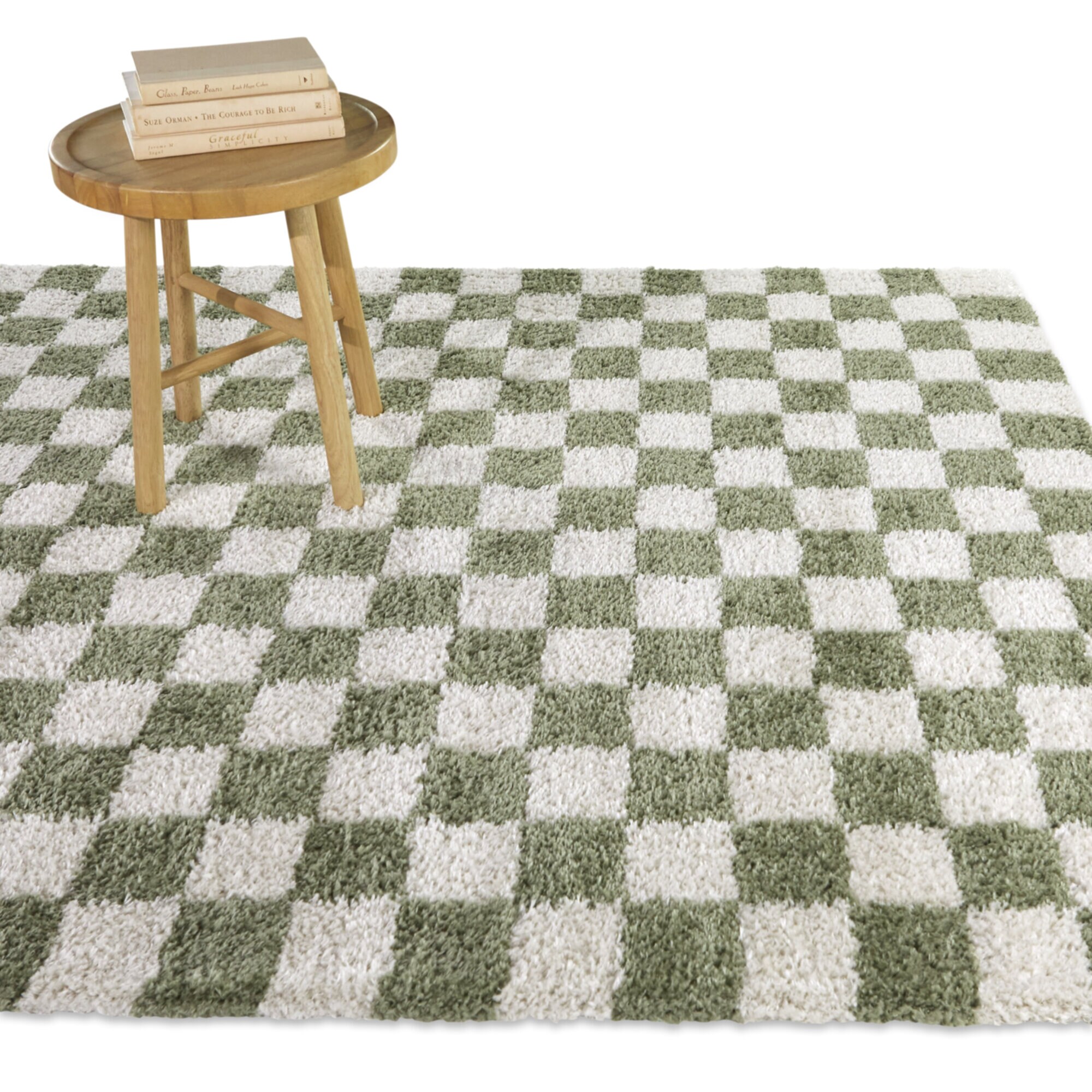 Balta 3122583 5 x 6 (ft) Polyester Green Rectangular Indoor Geometric Global Area rug