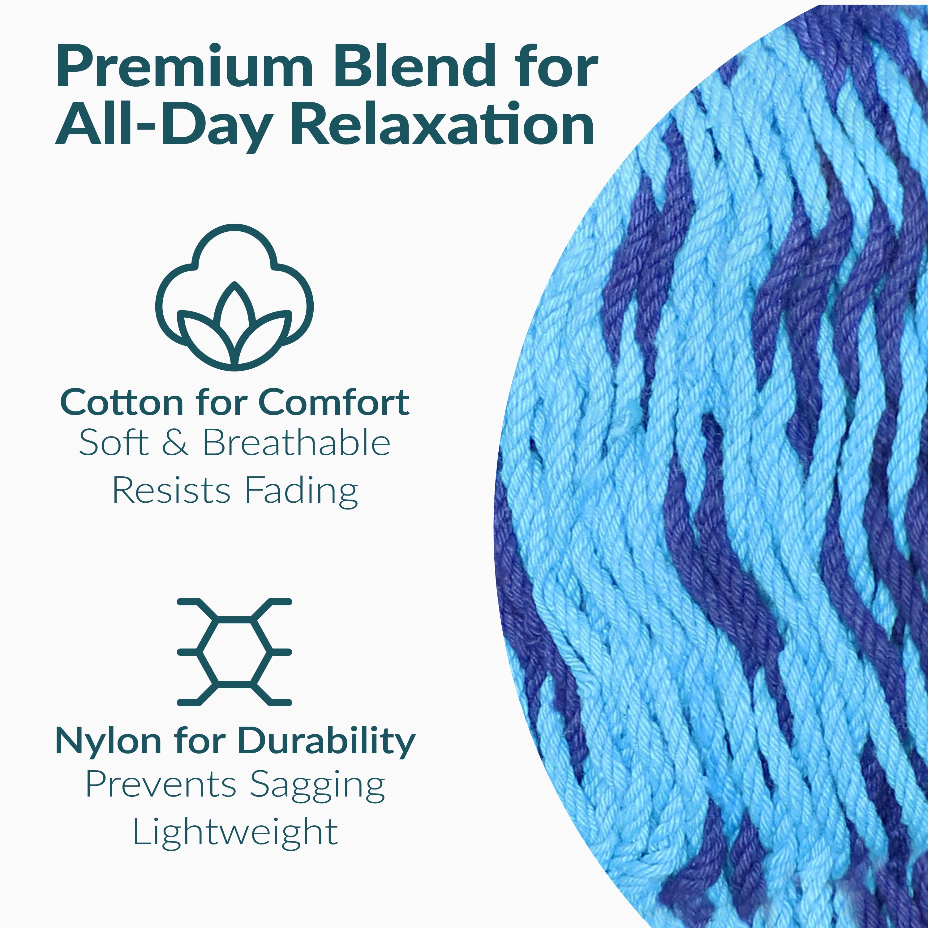 Sunnydaze Decor HM24BLU hammocks - View #5