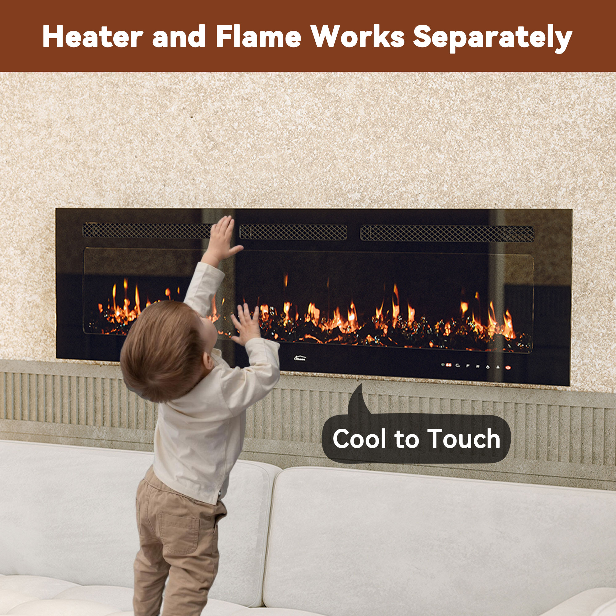 Mondawe WF-ZHX-RFP-60 Electric-Fireplaces - View #8