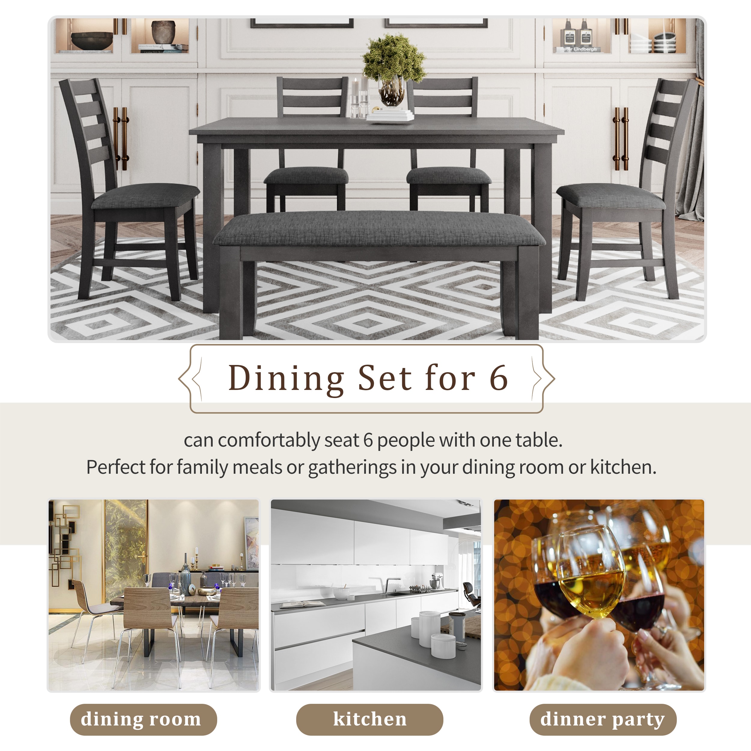 LIVIZA GIZ-TXX052GR Dining-Sets - View #3