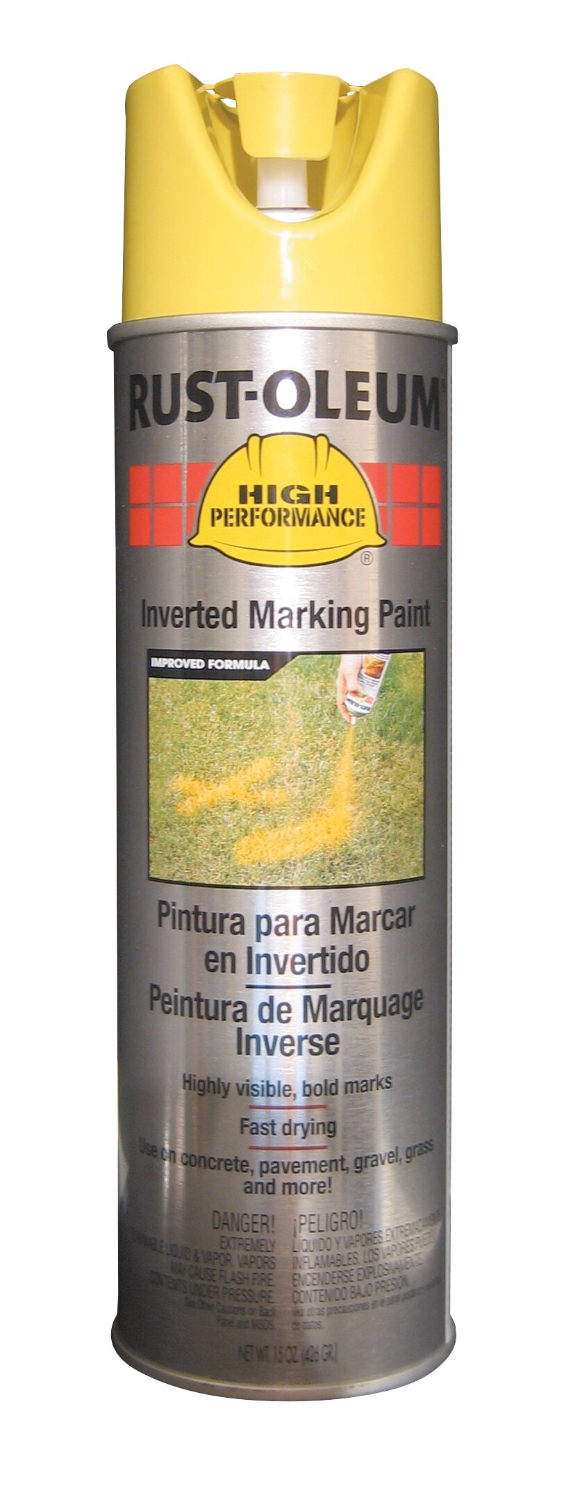 Rust-Oleum V2344838 High Performance Marking Matte High Visibility Yellow