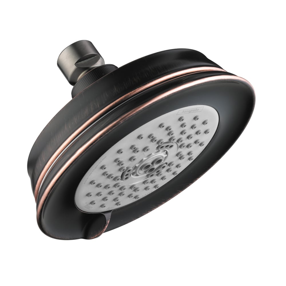 Hansgrohe 04070920 HG 3.0 -Spray Rubbed bronze 4.0-in Round Fixed Shower Head 2.5 GPM