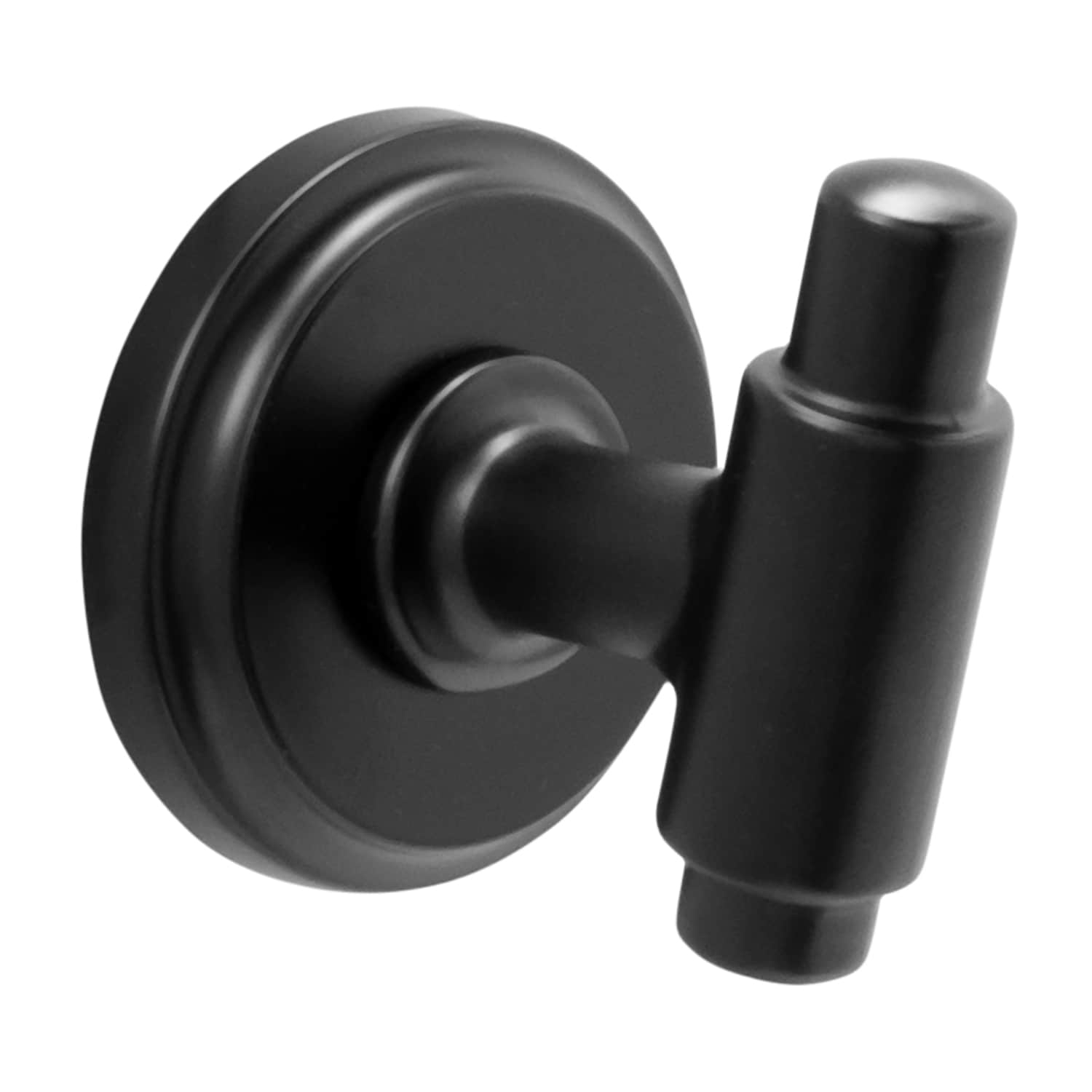 Hickory Hardware H079276-MB Piper Matte Black Single -Hook Wall mount Towel Hook