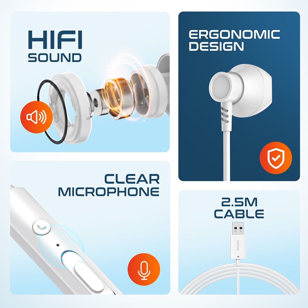 Delton DWH10EWH headphones - View #5