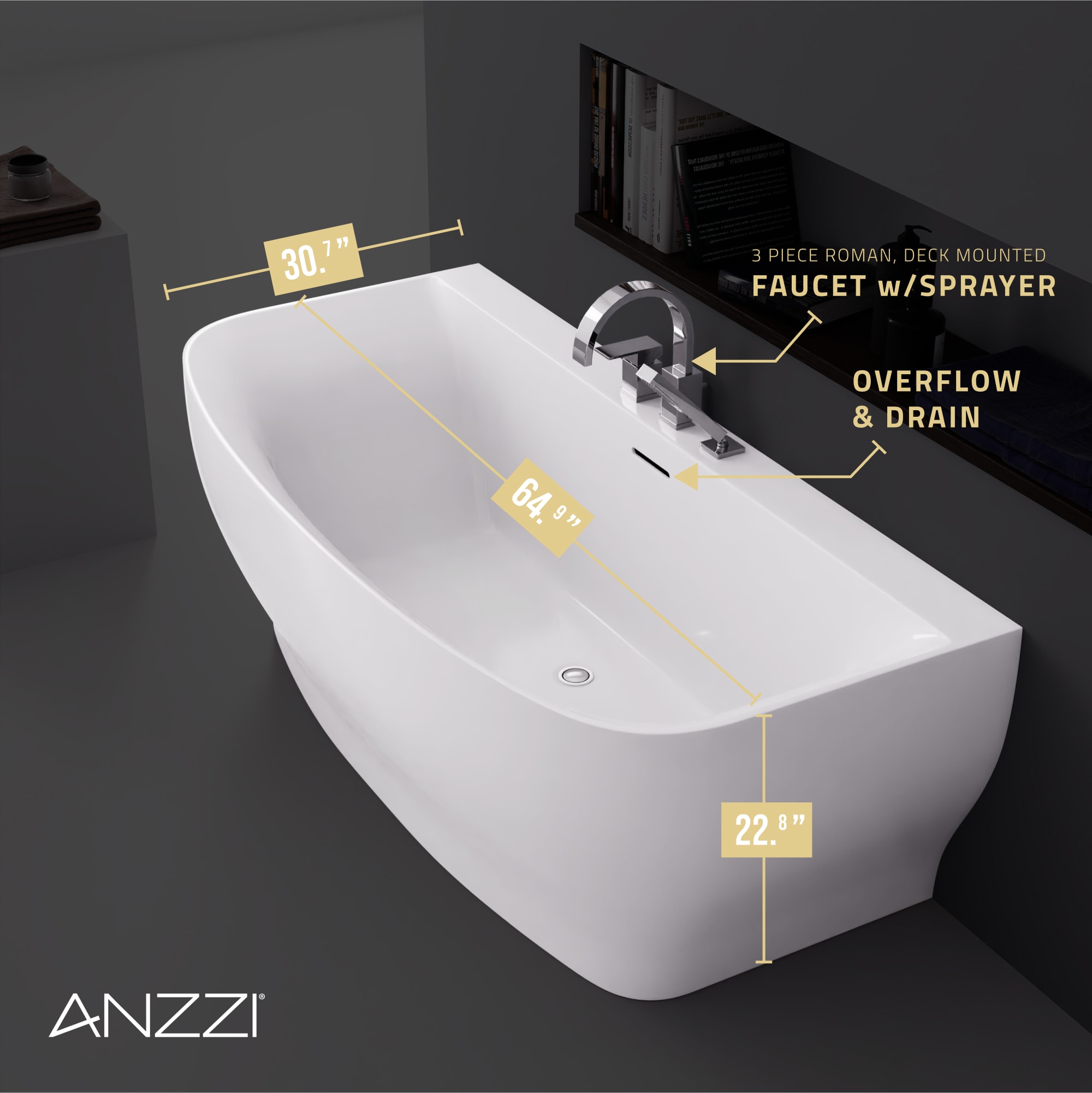 ANZZI FT-FR112473CH bathtubs - View #8