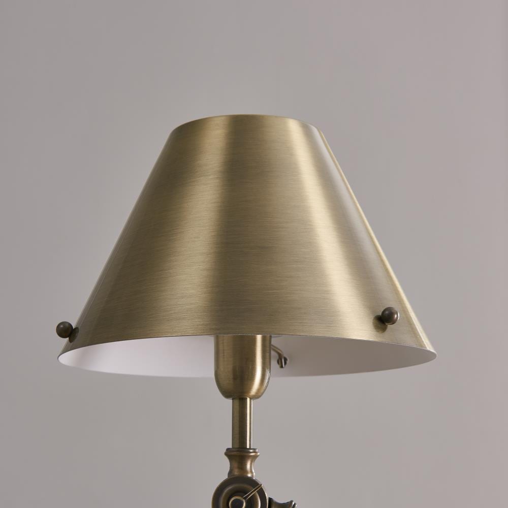 Bryant Floor Lamp in Bronze and Hand-Rubbed Antique Brass with Natural  Paper Shade - Thrive Interiors and Design