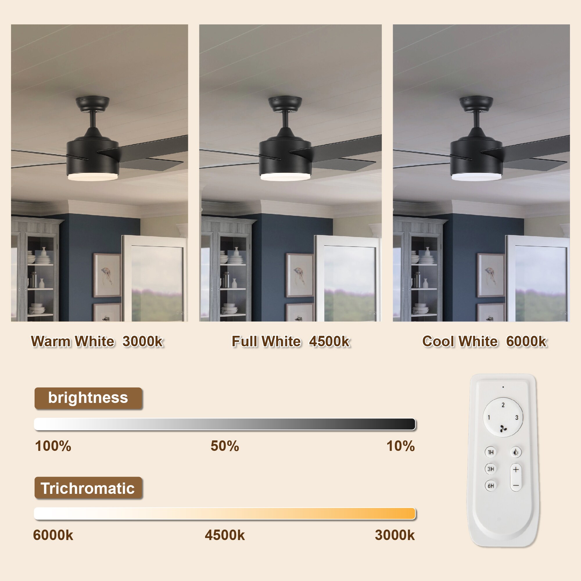 WELLFOR AMYU-05 Ceiling-Fans - View #3