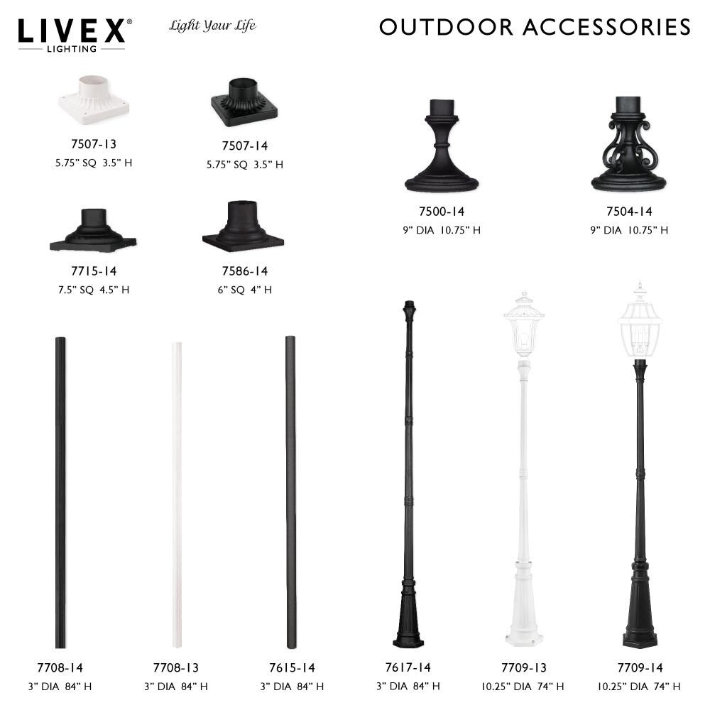 Livex Lighting 7586-14 Post-Lights - View #2