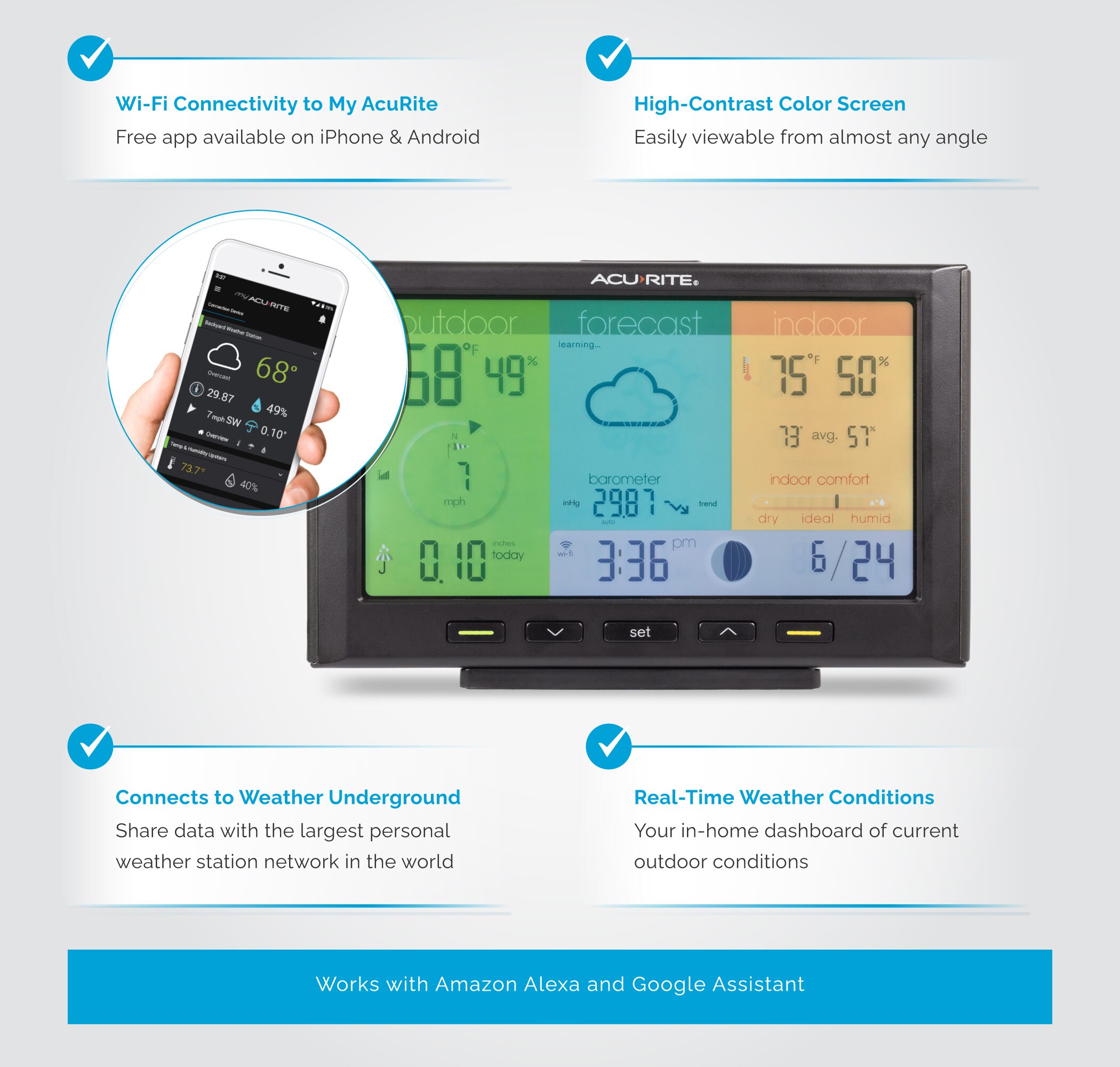 Buy AcuRite Wireless Thermometer with Outdoor Temperature and Humidity  Sensor online Worldwide 