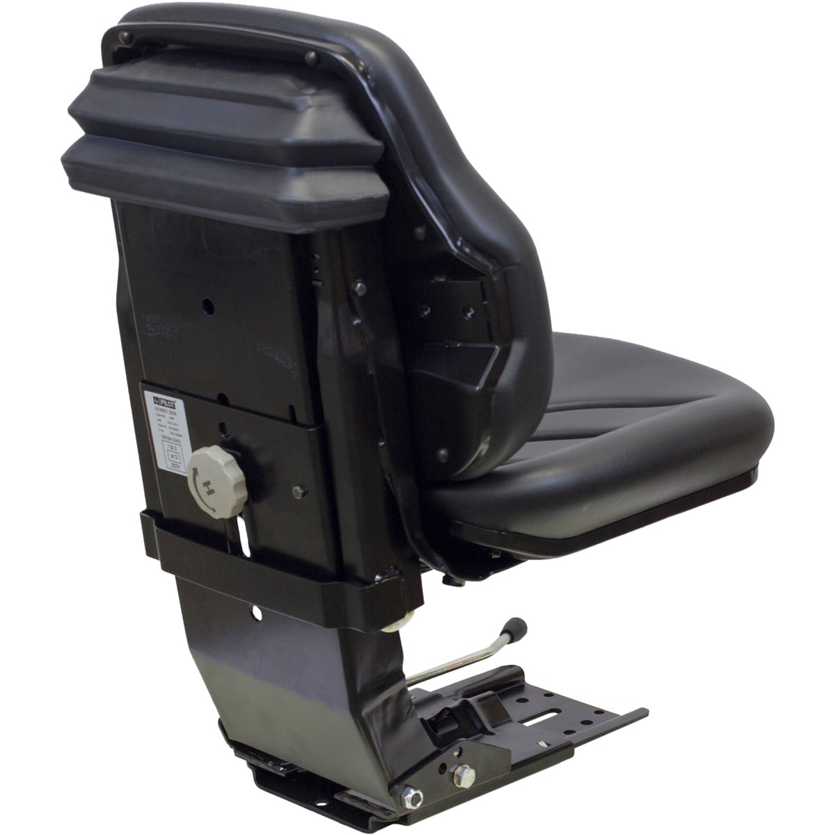 KM 450 Uni Pro Riding Lawn Mower Seat - Black Vinyl with Arms, Universal  Construct/Mower Seat, High-Density Foam Cushions