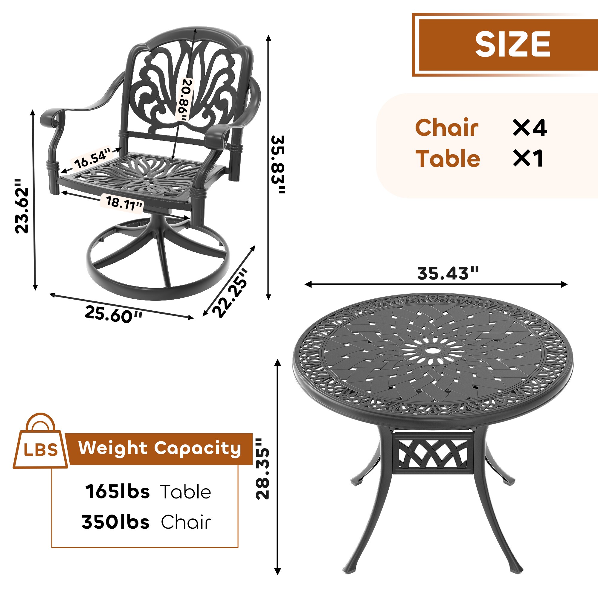 nicesure SLBK6002SC4A1172 Patio-Dining-Sets - View #9