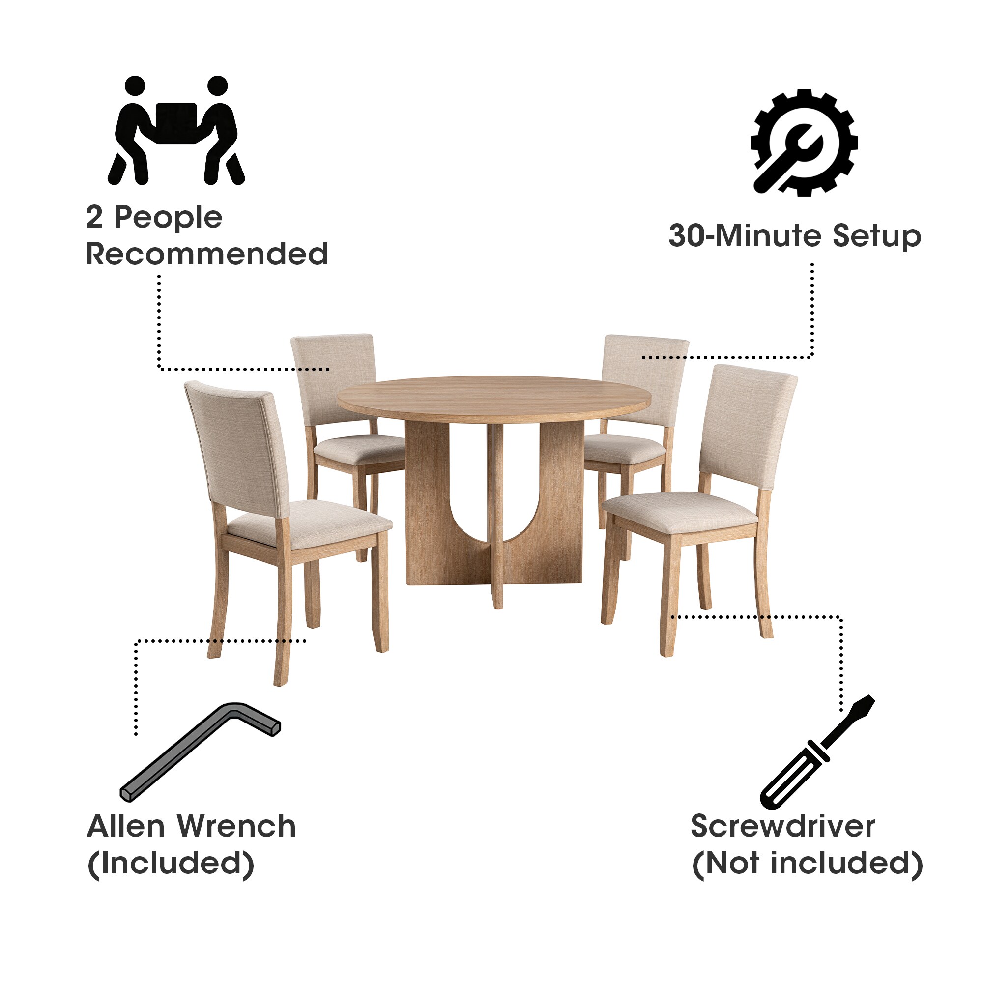 IHOMEadore MDTASL3406NTA Dining-Sets - View #9